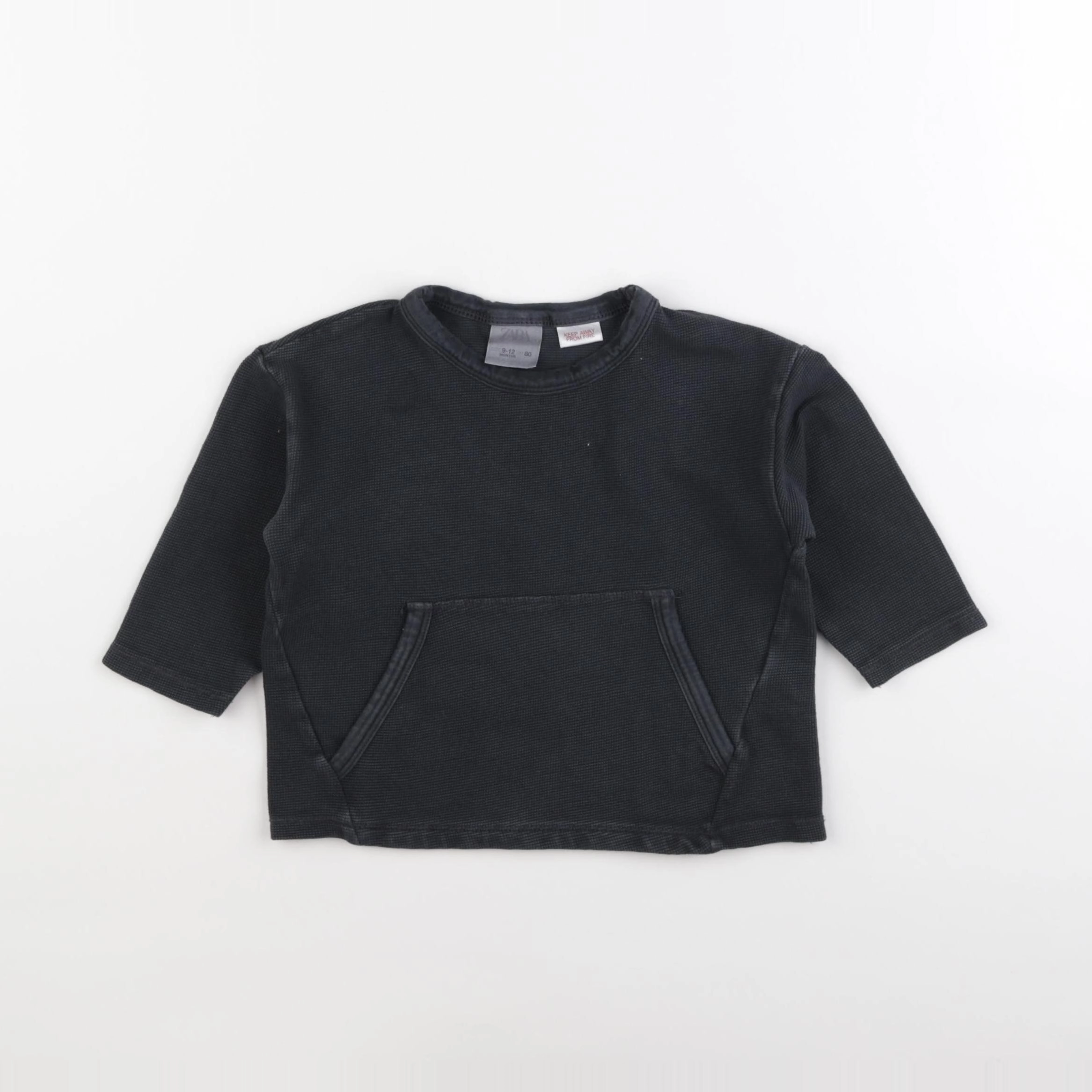 Zara - tee-shirt noir - 9/12 mois