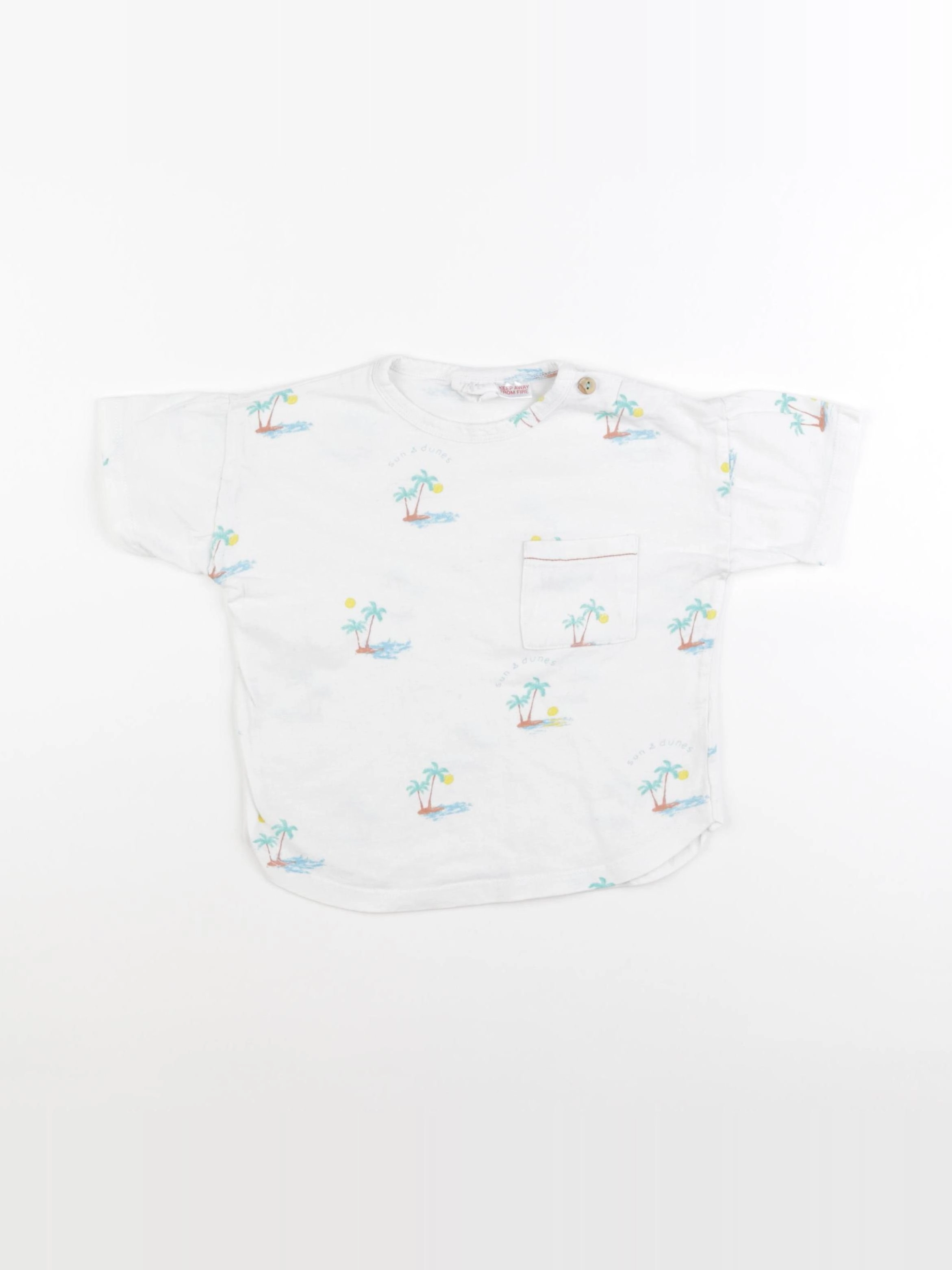 Zara - tee-shirt blanc - 18/24 mois