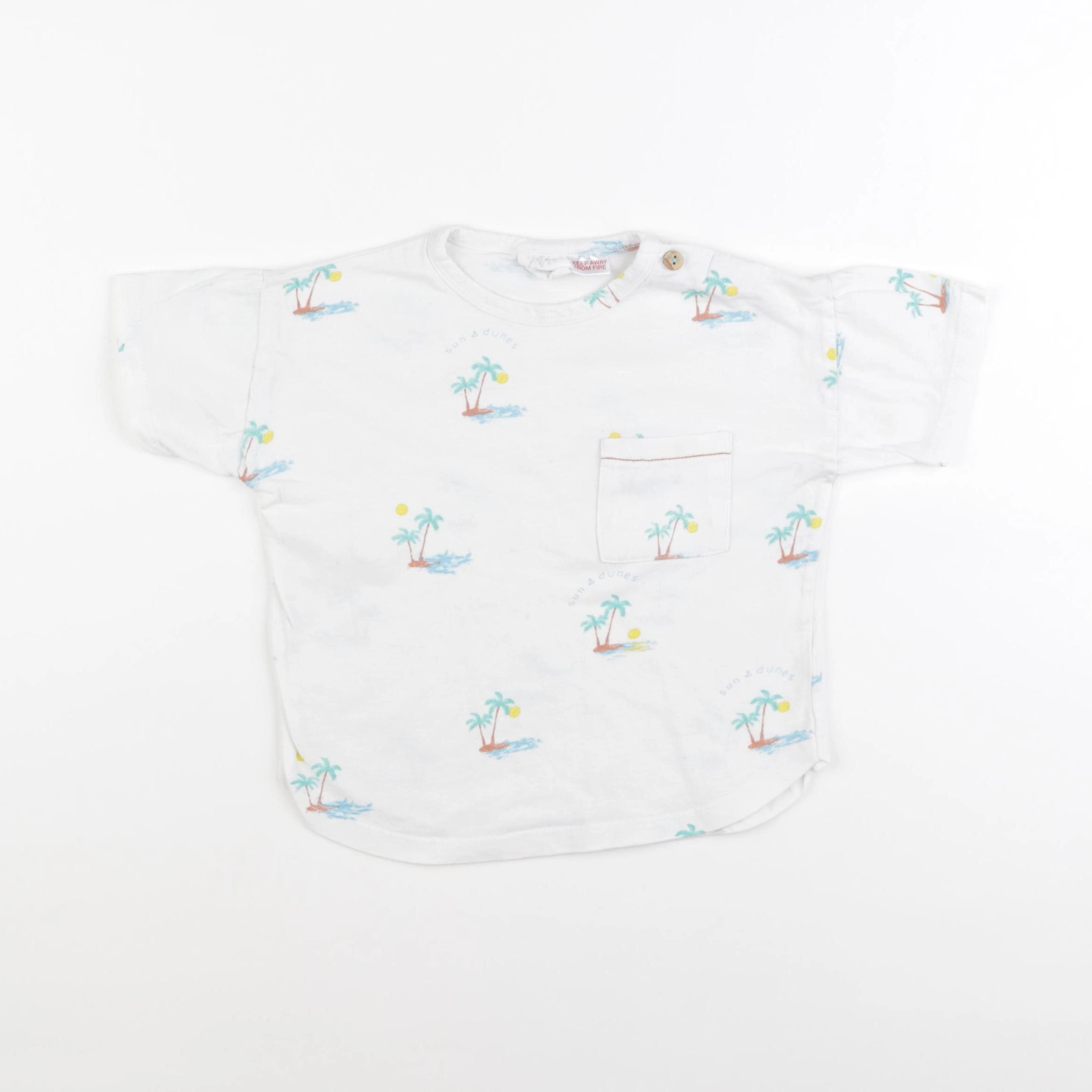 Zara - tee-shirt blanc - 18/24 mois
