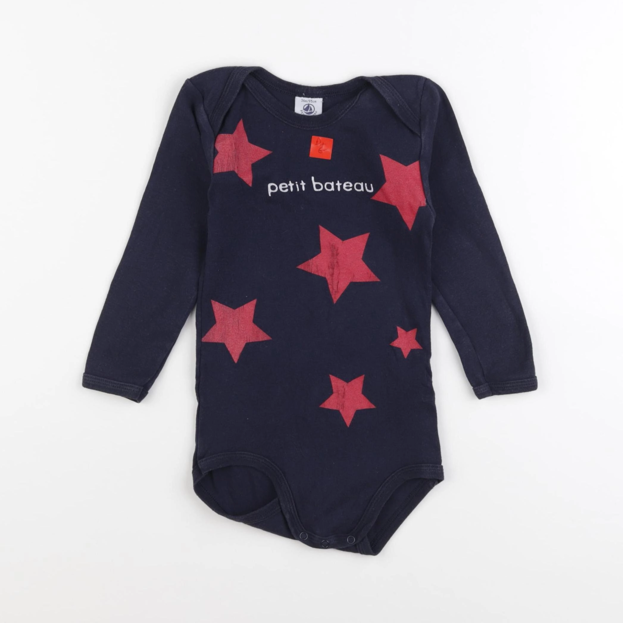 Petit Bateau - body bleu - 36 mois