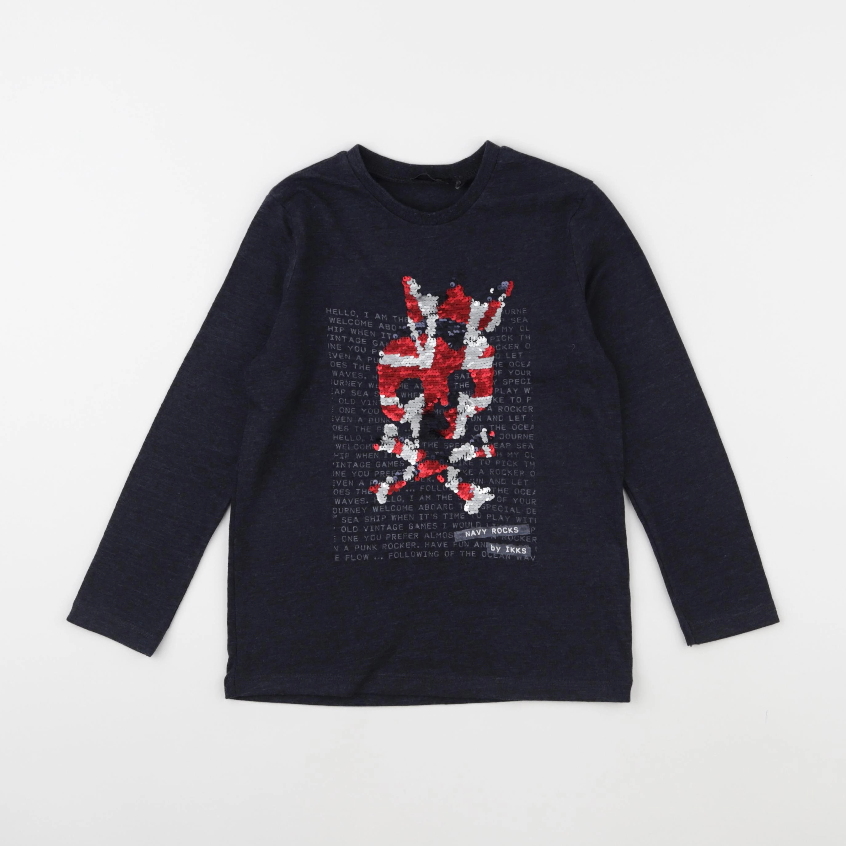 IKKS - tee-shirt bleu - 4 ans