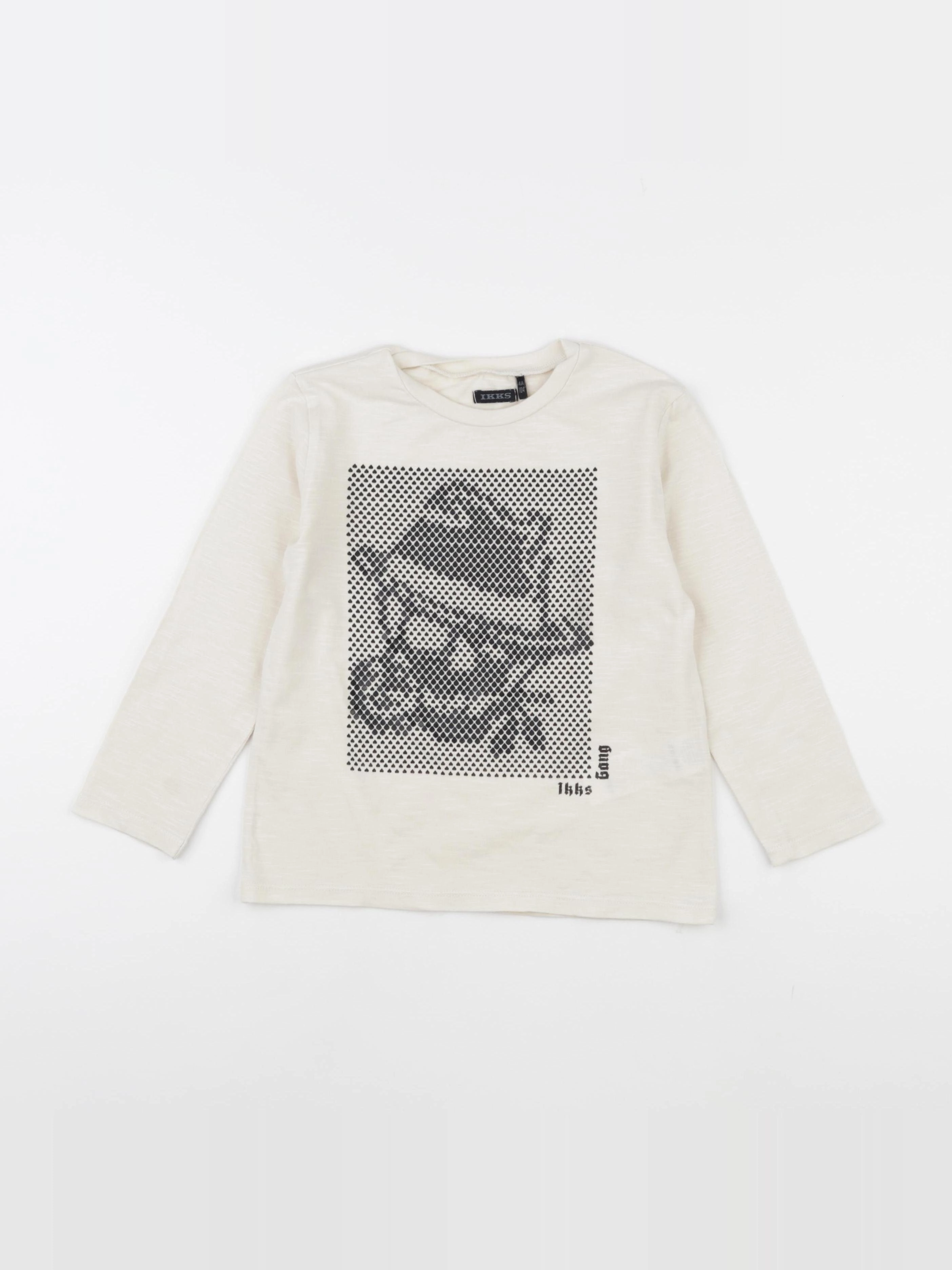 IKKS - tee-shirt beige - 4 ans