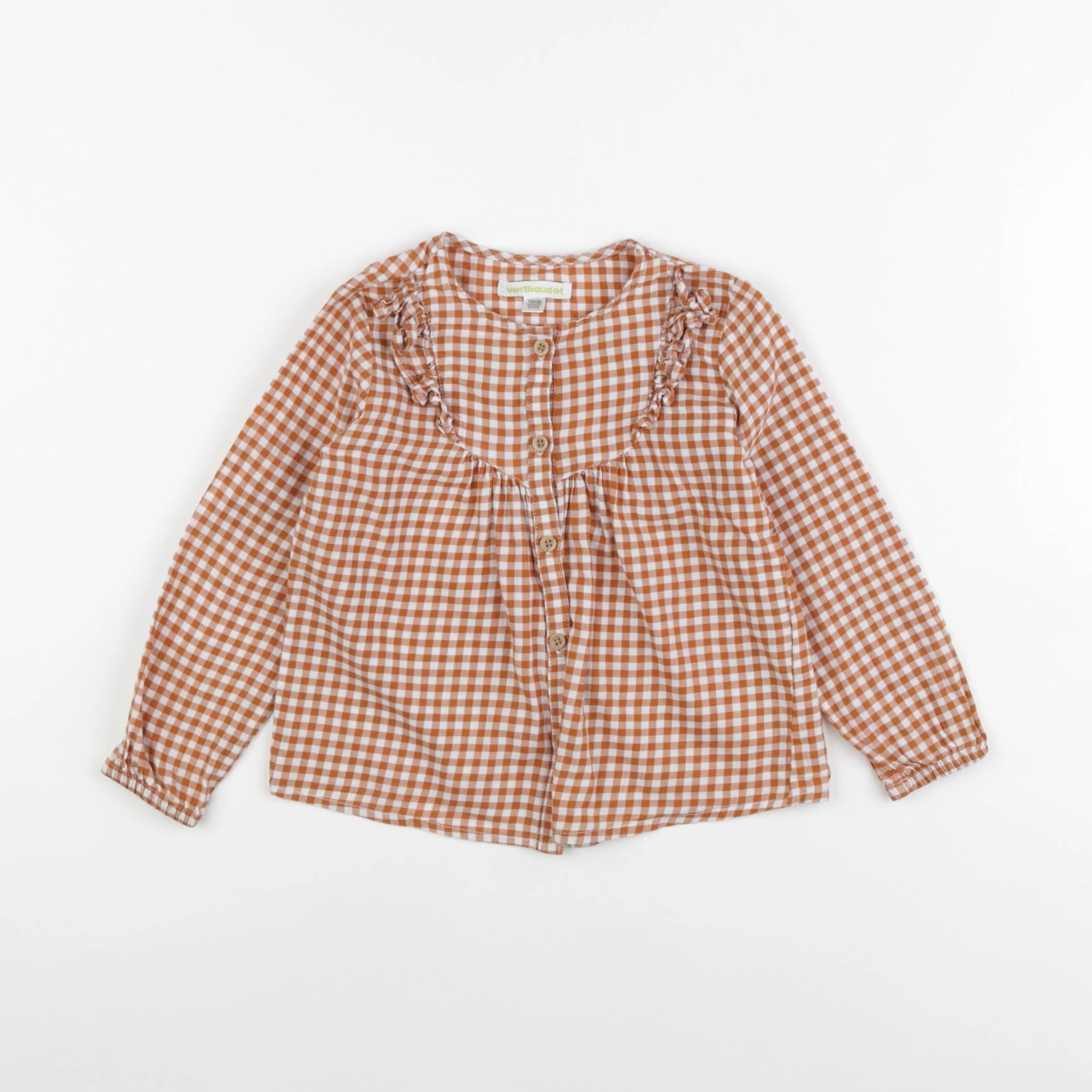 Vertbaudet - blouse marron - 4 ans