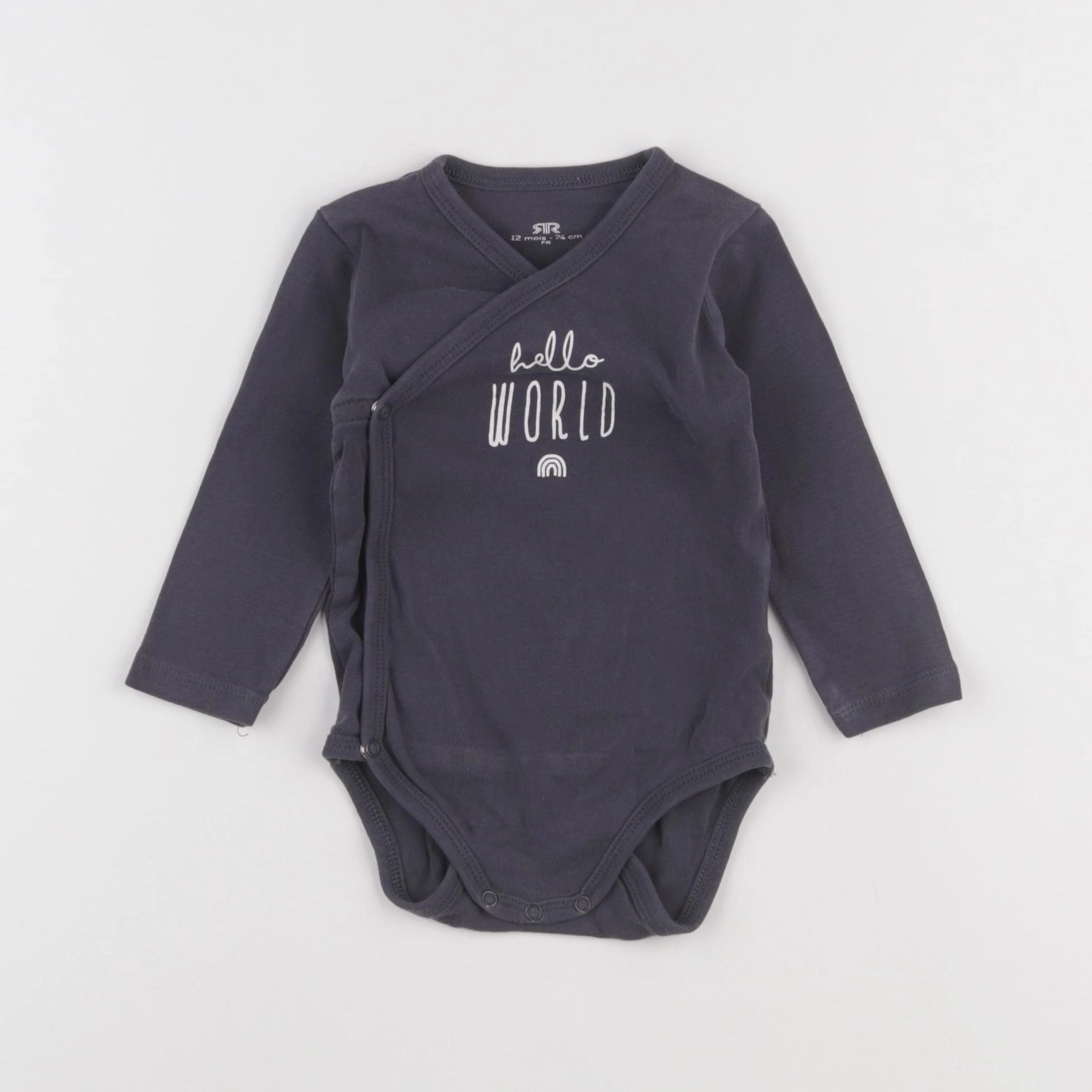 La Redoute - body gris - 12 mois