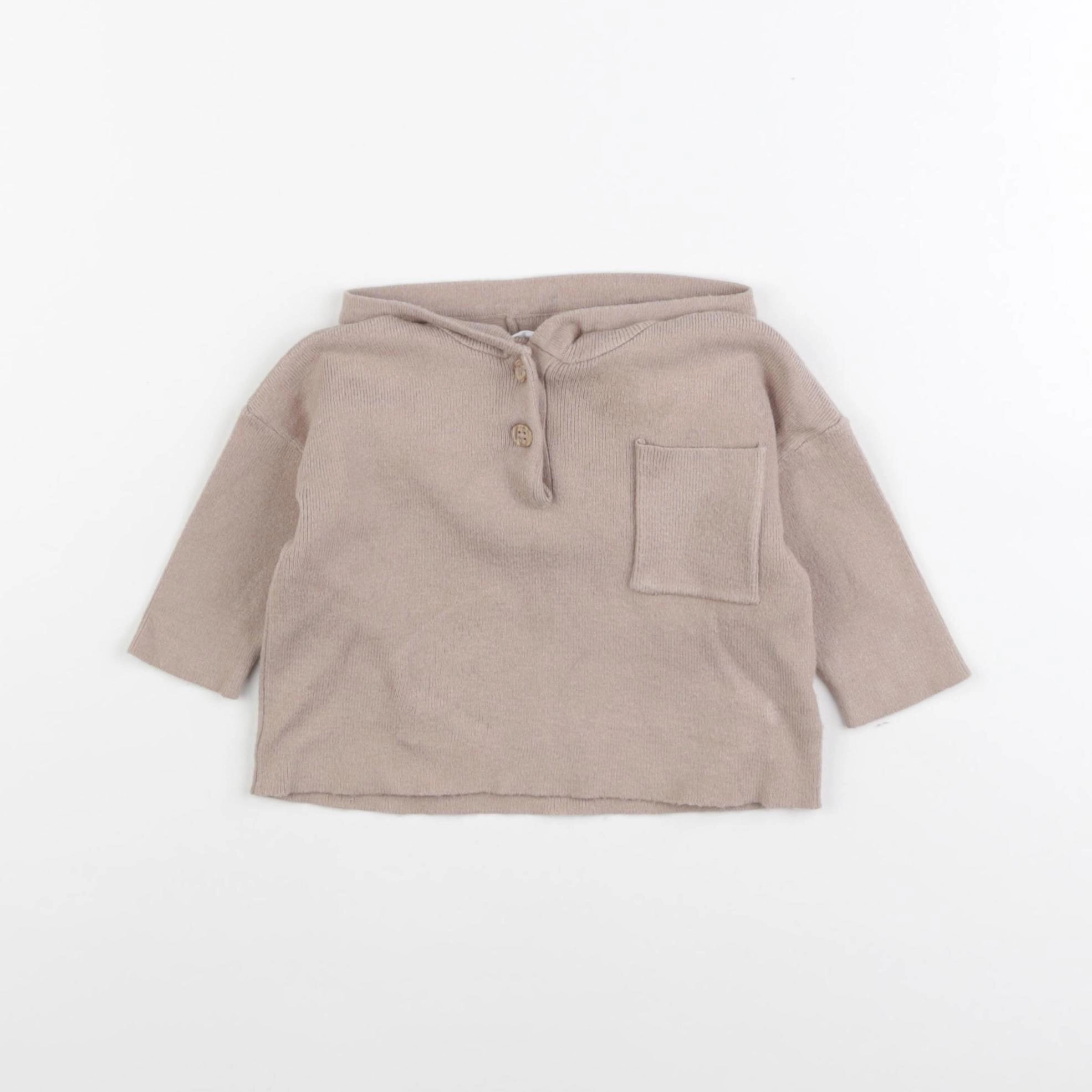 Vertbaudet - pull marron - 3 mois