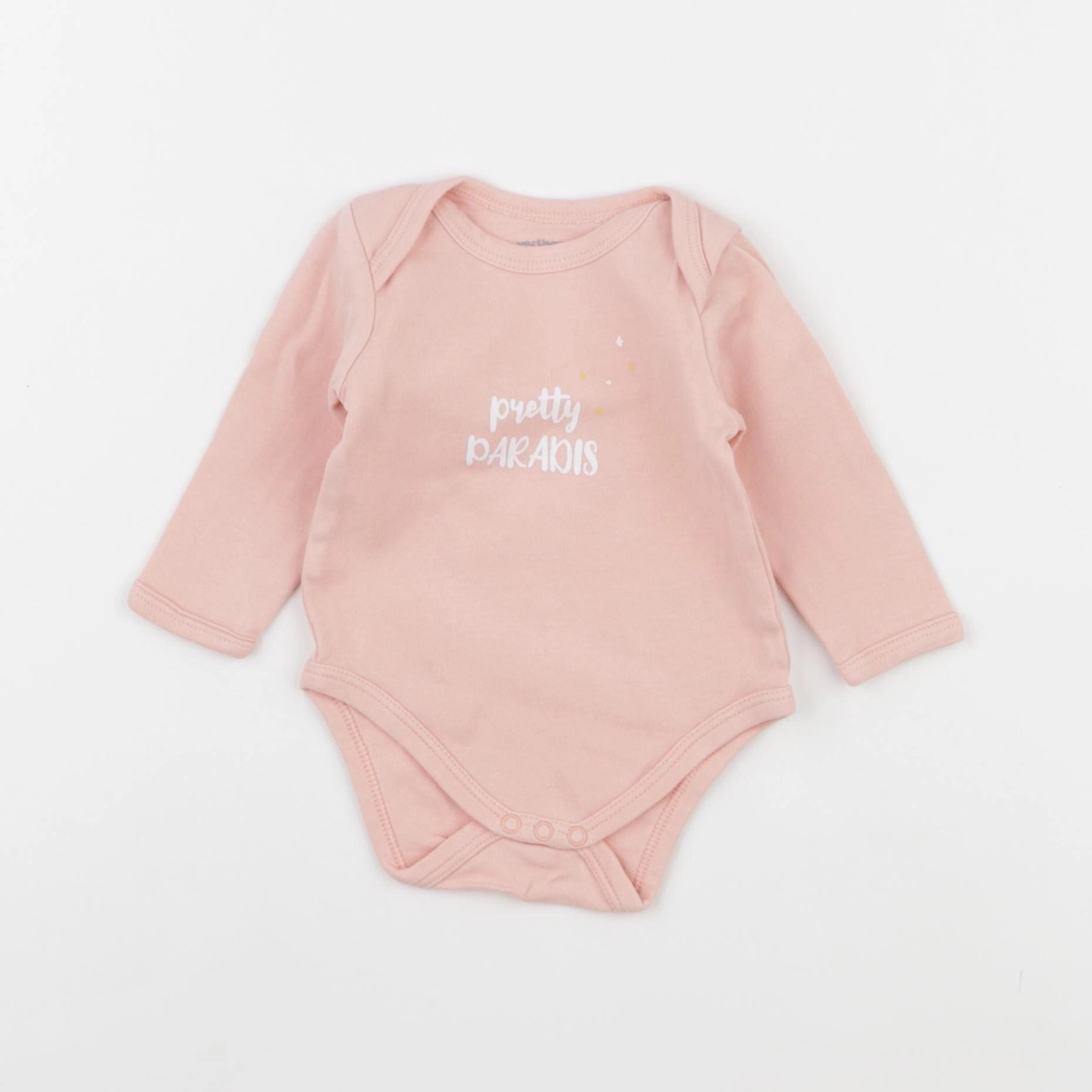 Vertbaudet - body rose - 3 mois