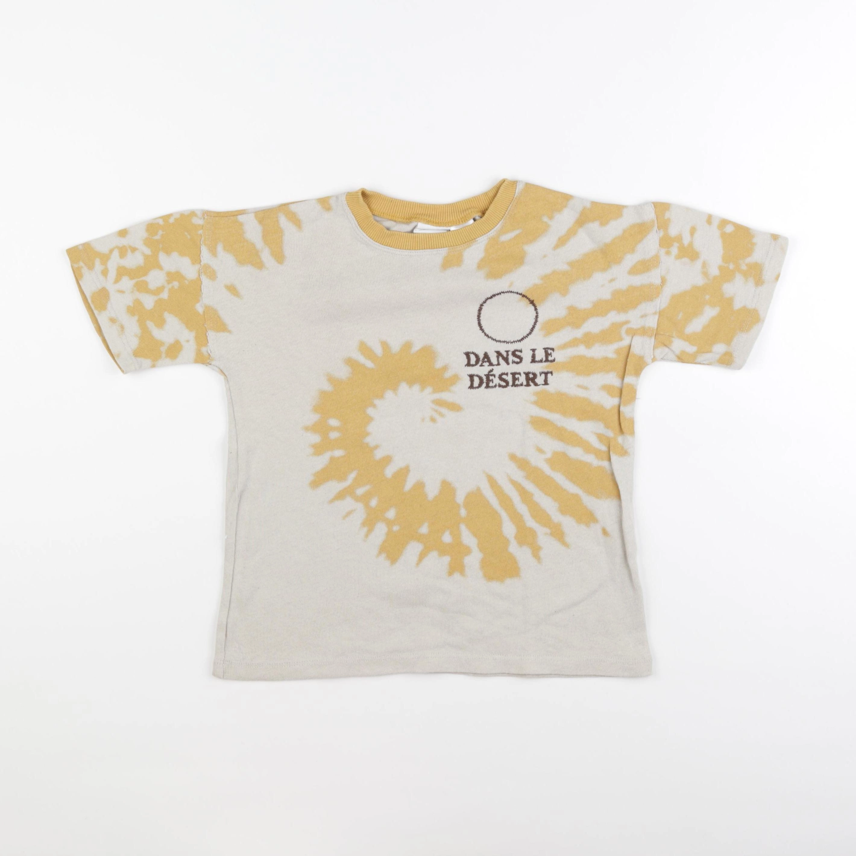 Zara - tee-shirt jaune - 4/5 ans