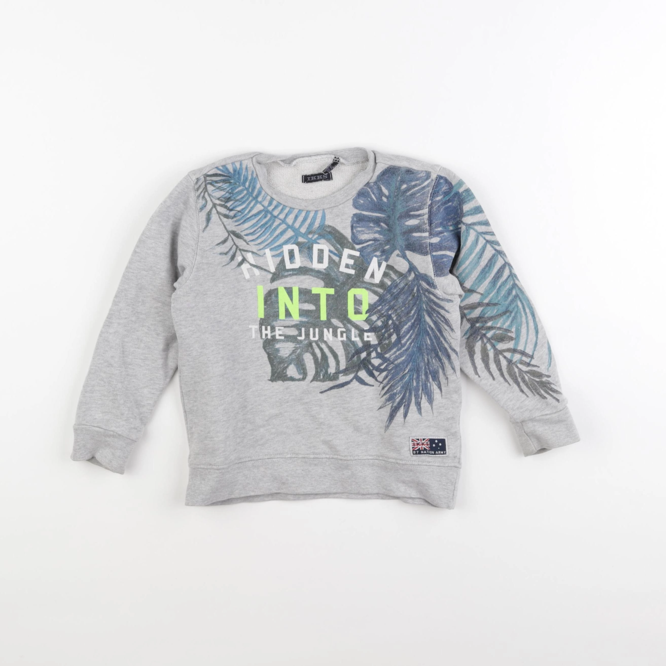 IKKS - sweat gris - 4 ans