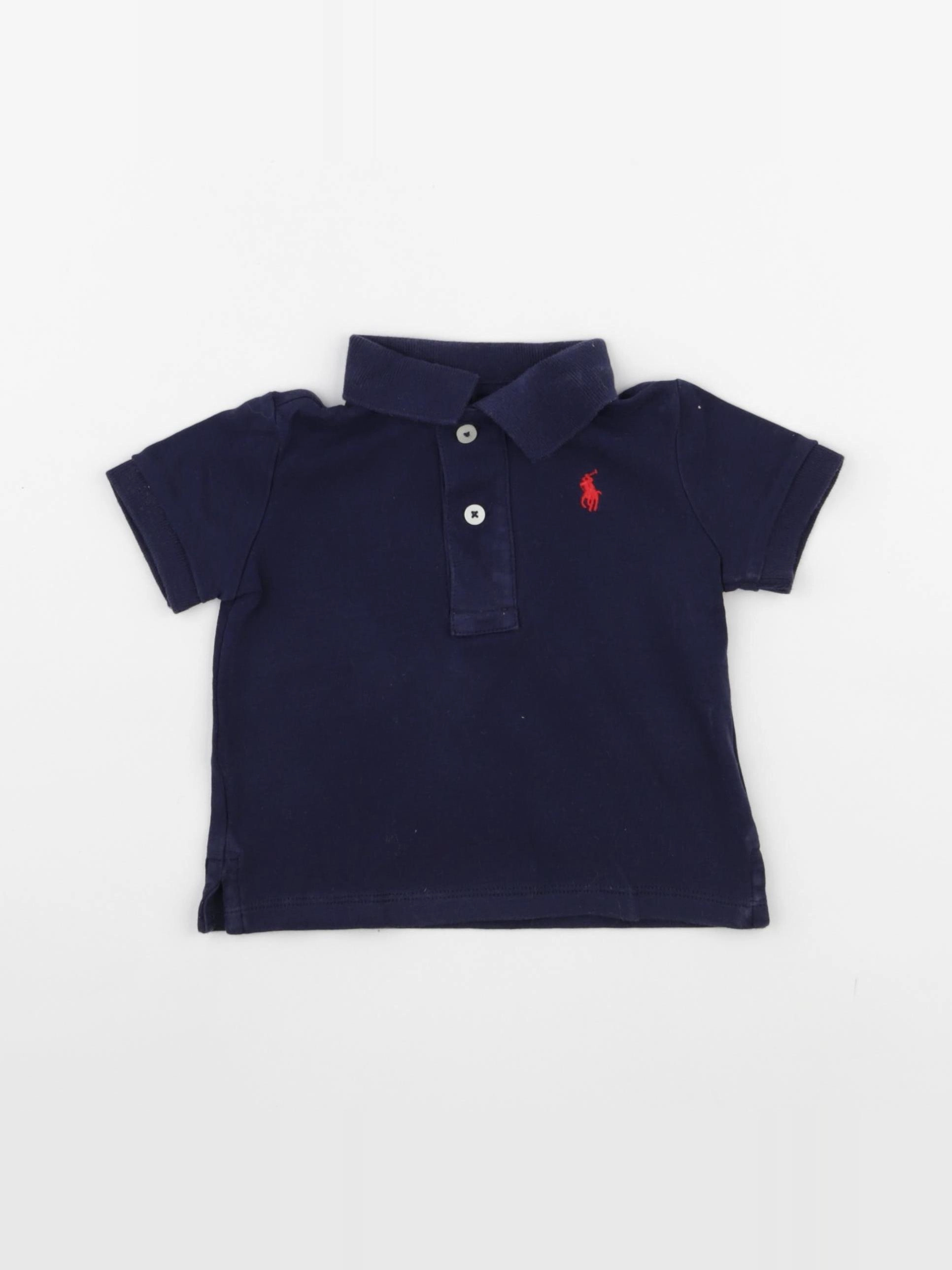 Ralph Lauren - polo bleu - 9 mois