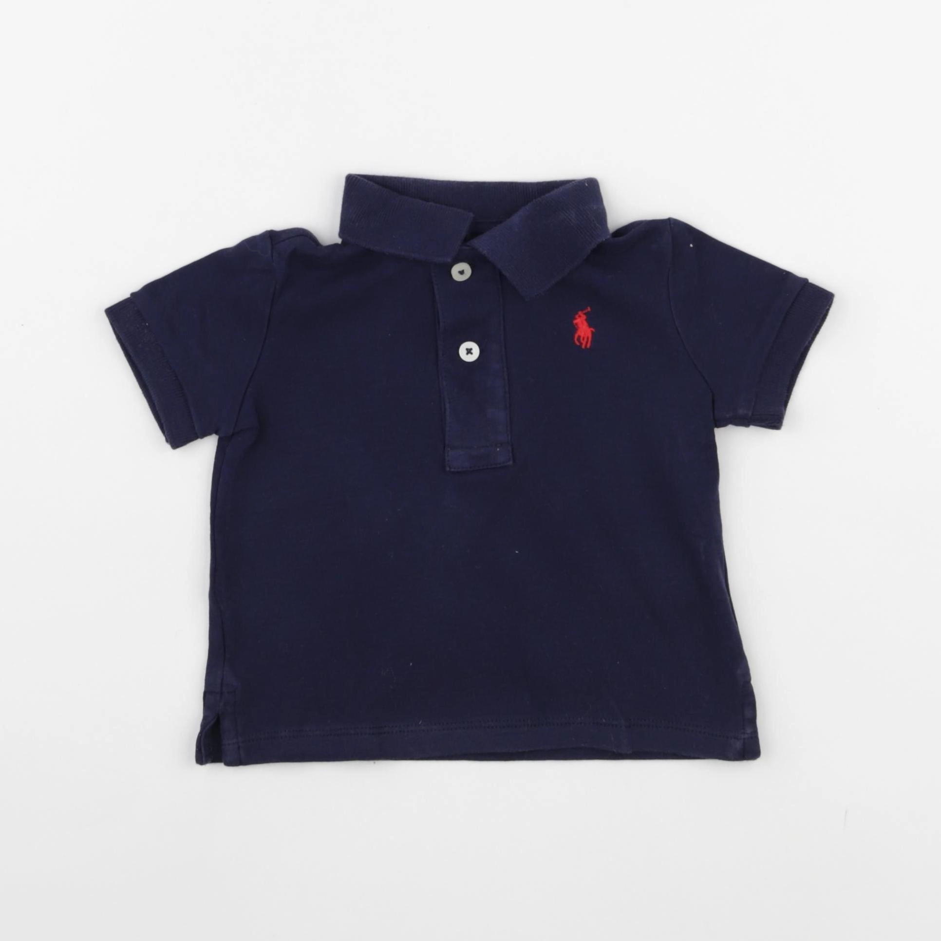 Ralph Lauren - polo bleu - 9 mois