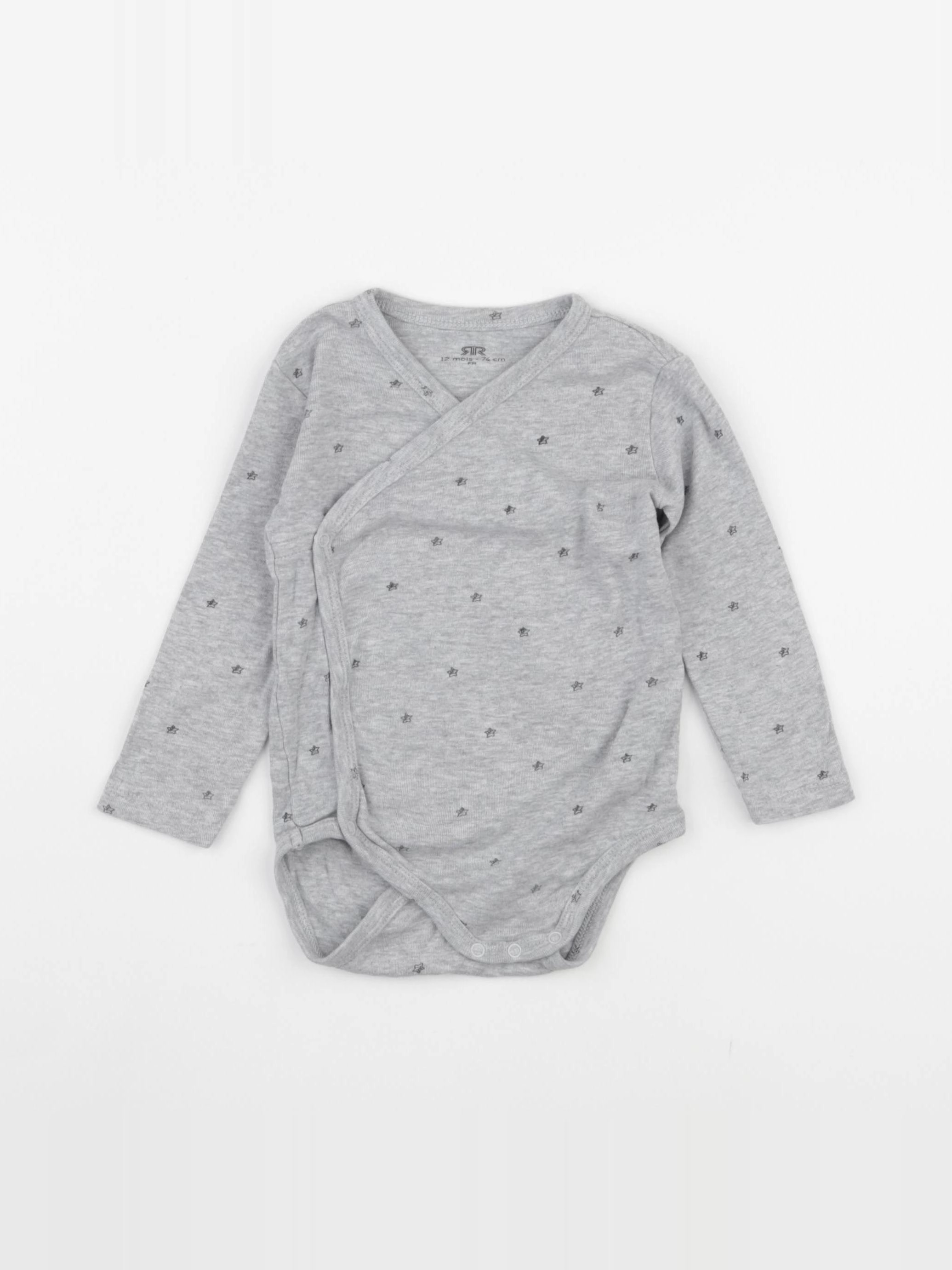 La Redoute - body gris - 12 mois
