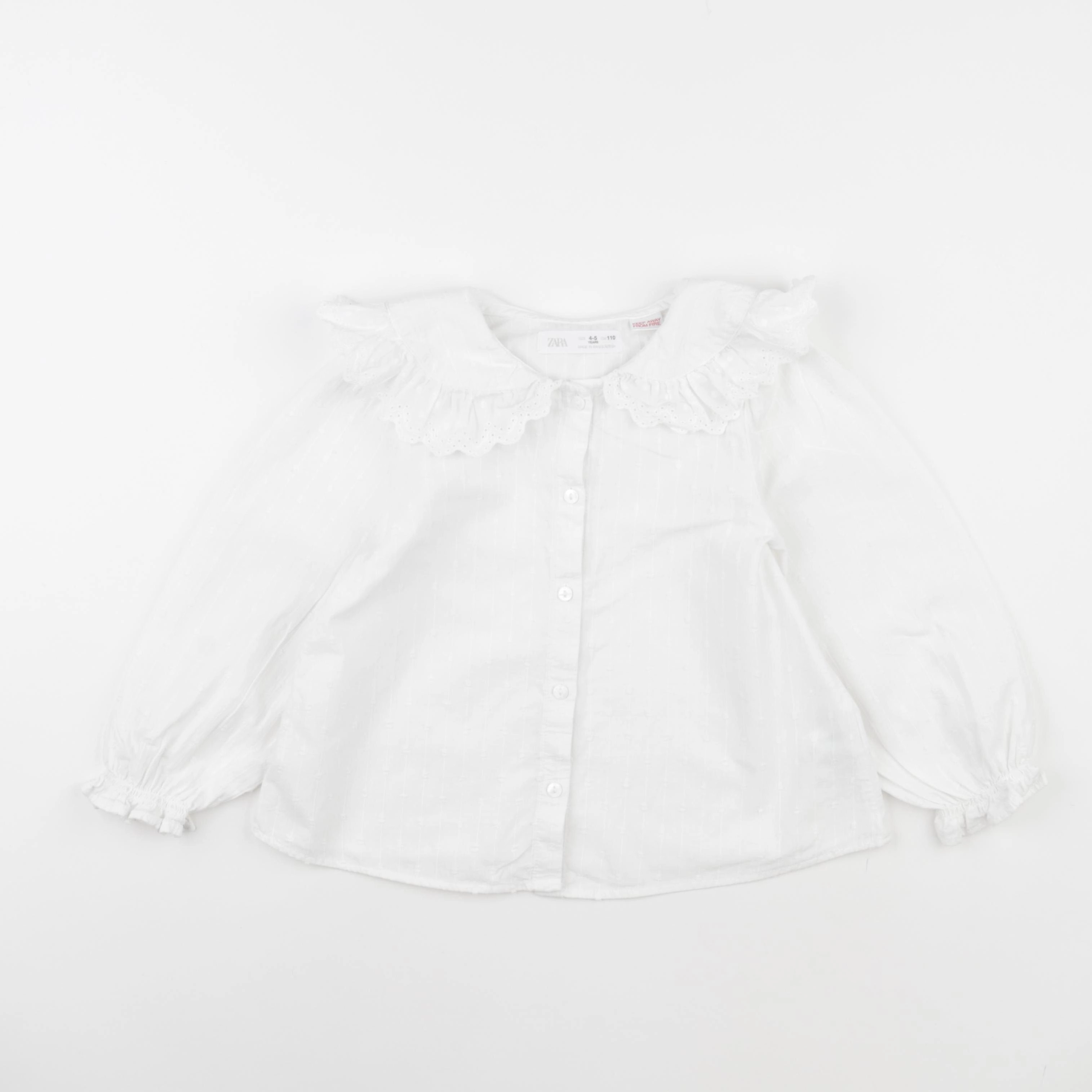 Zara - blouse blanc - 4/5 ans