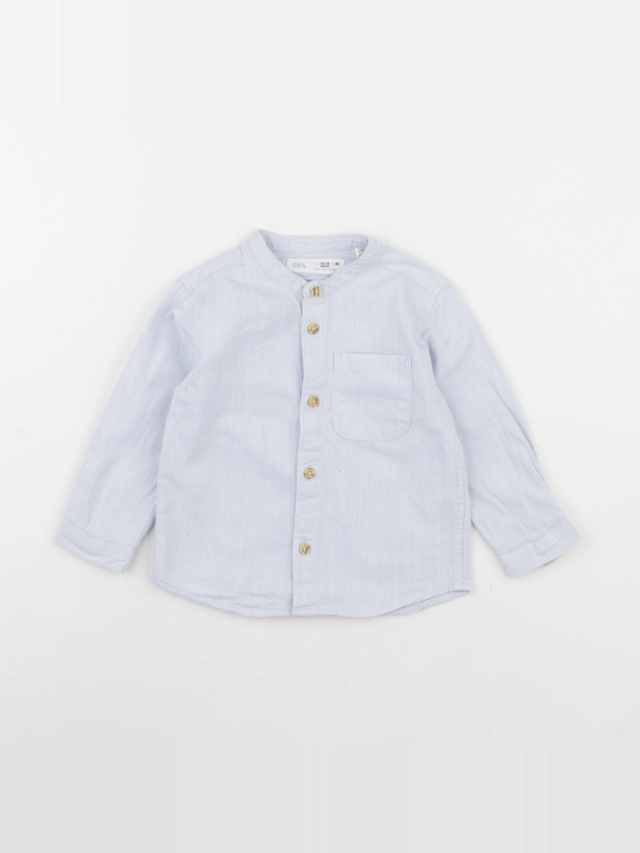 Zara - chemise bleu - 12/18 mois