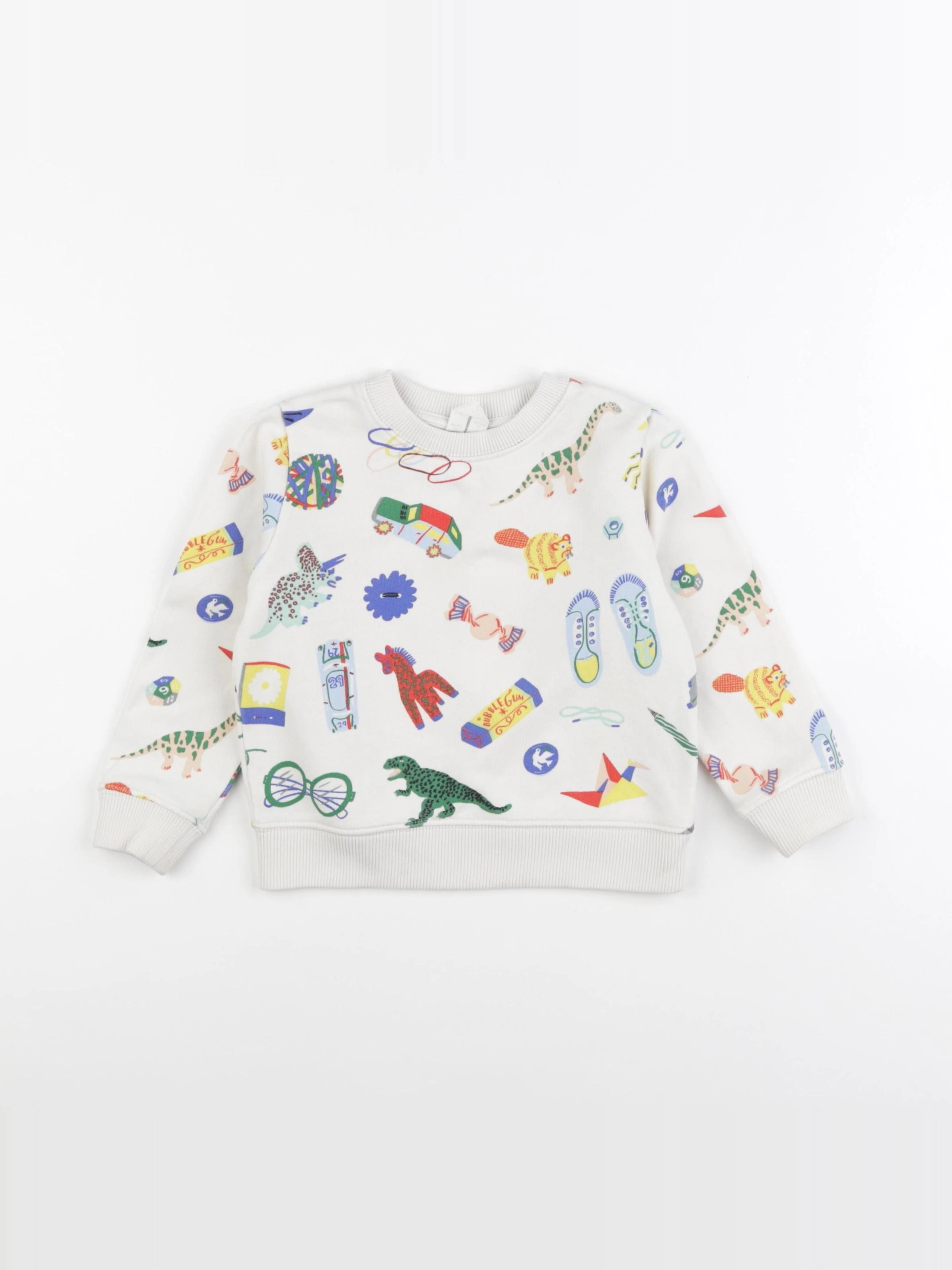 Arket - sweat blanc - 1 an à 2 ans