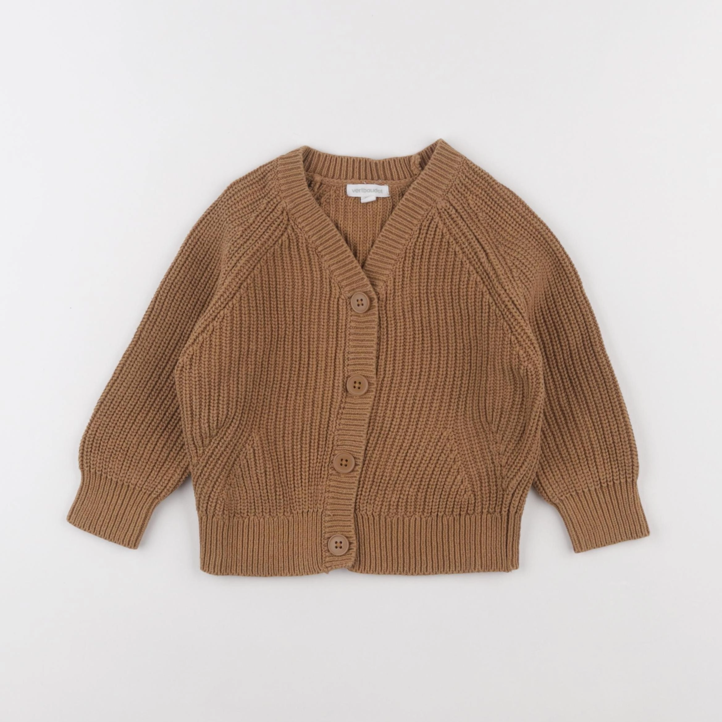 Vertbaudet - gilet marron - 3 ans