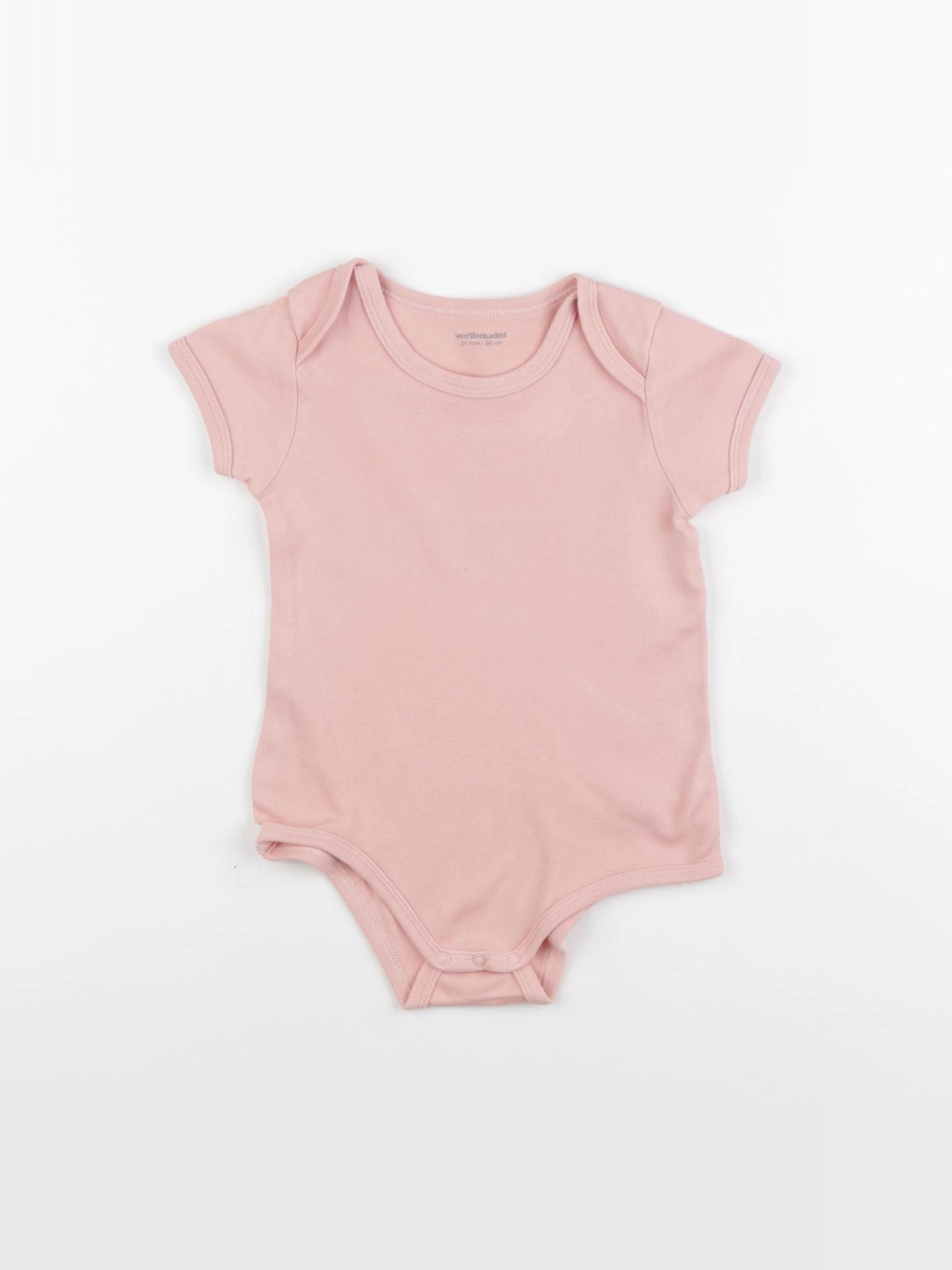 Vertbaudet - body rose - 24 mois