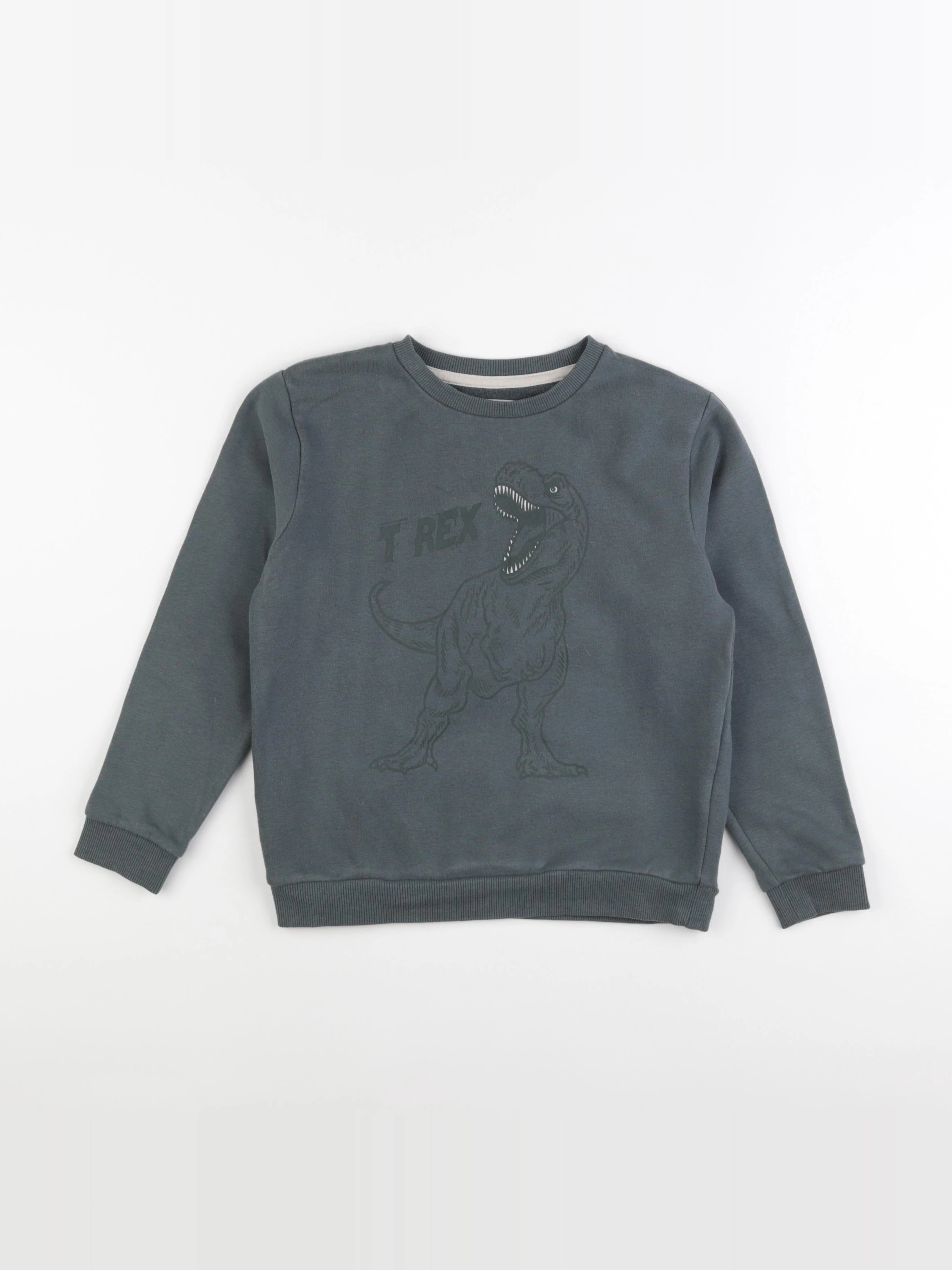 Vertbaudet - sweat vert - 8 ans