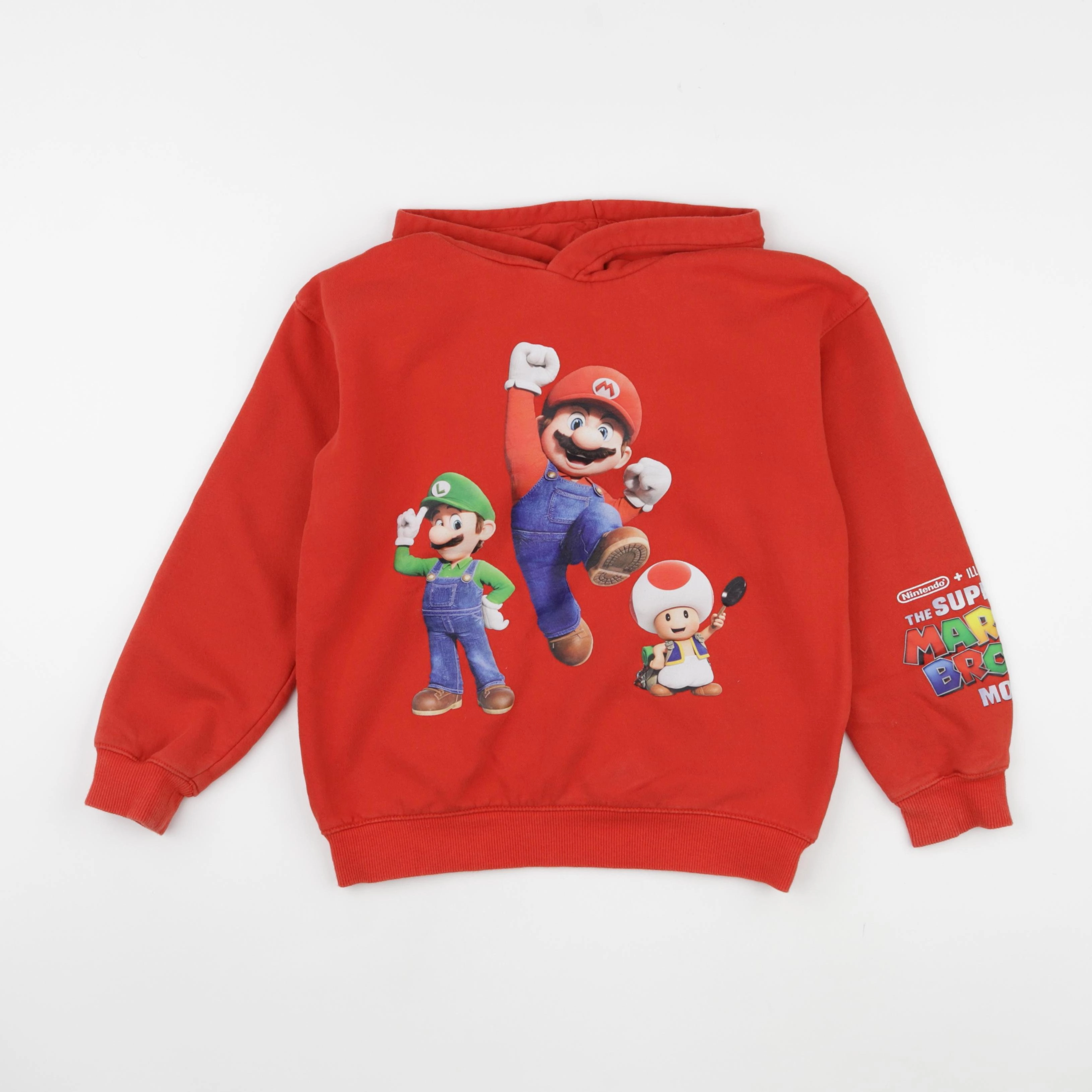 H&M - sweat rouge - 8/10 ans