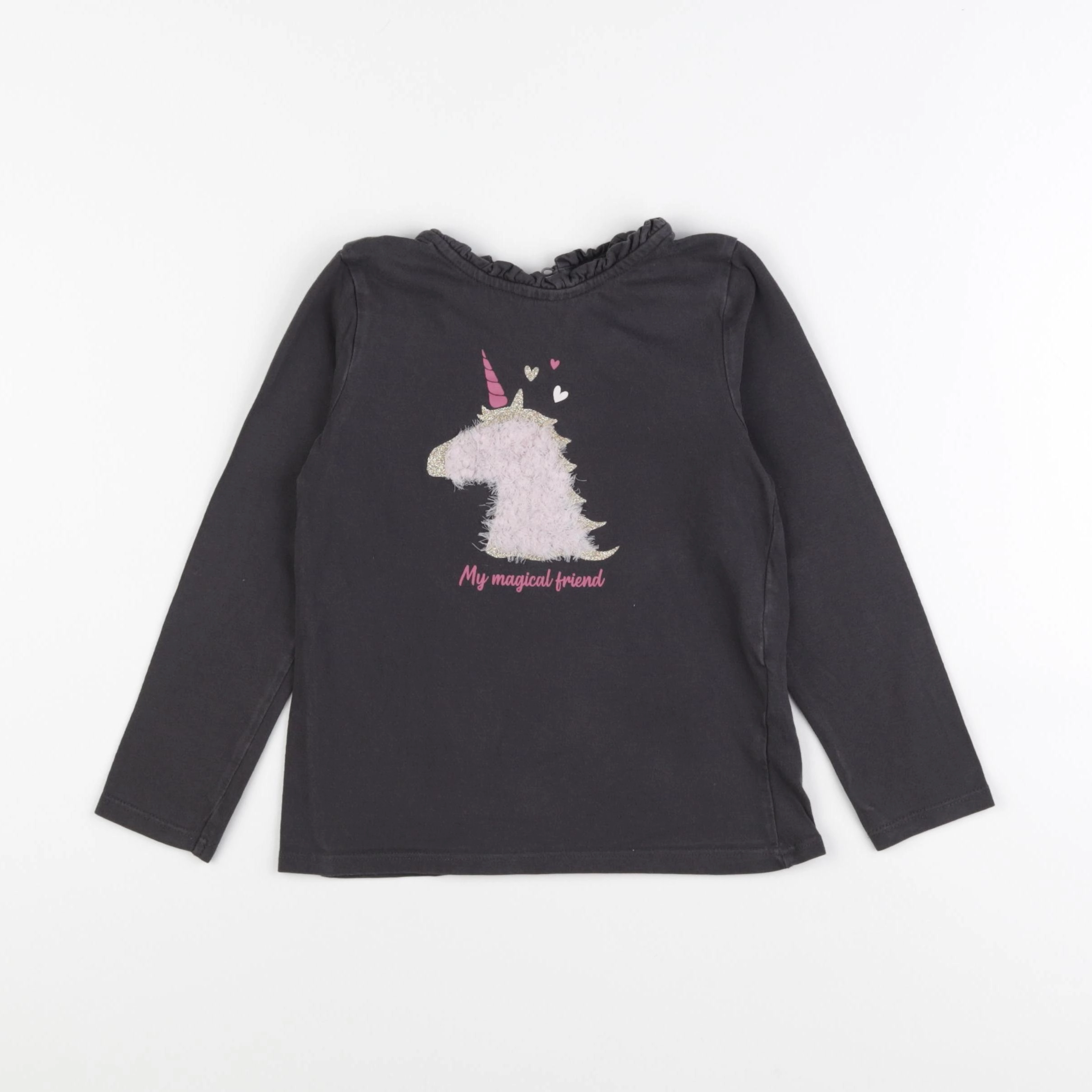 Vertbaudet - tee-shirt marron - 6 ans