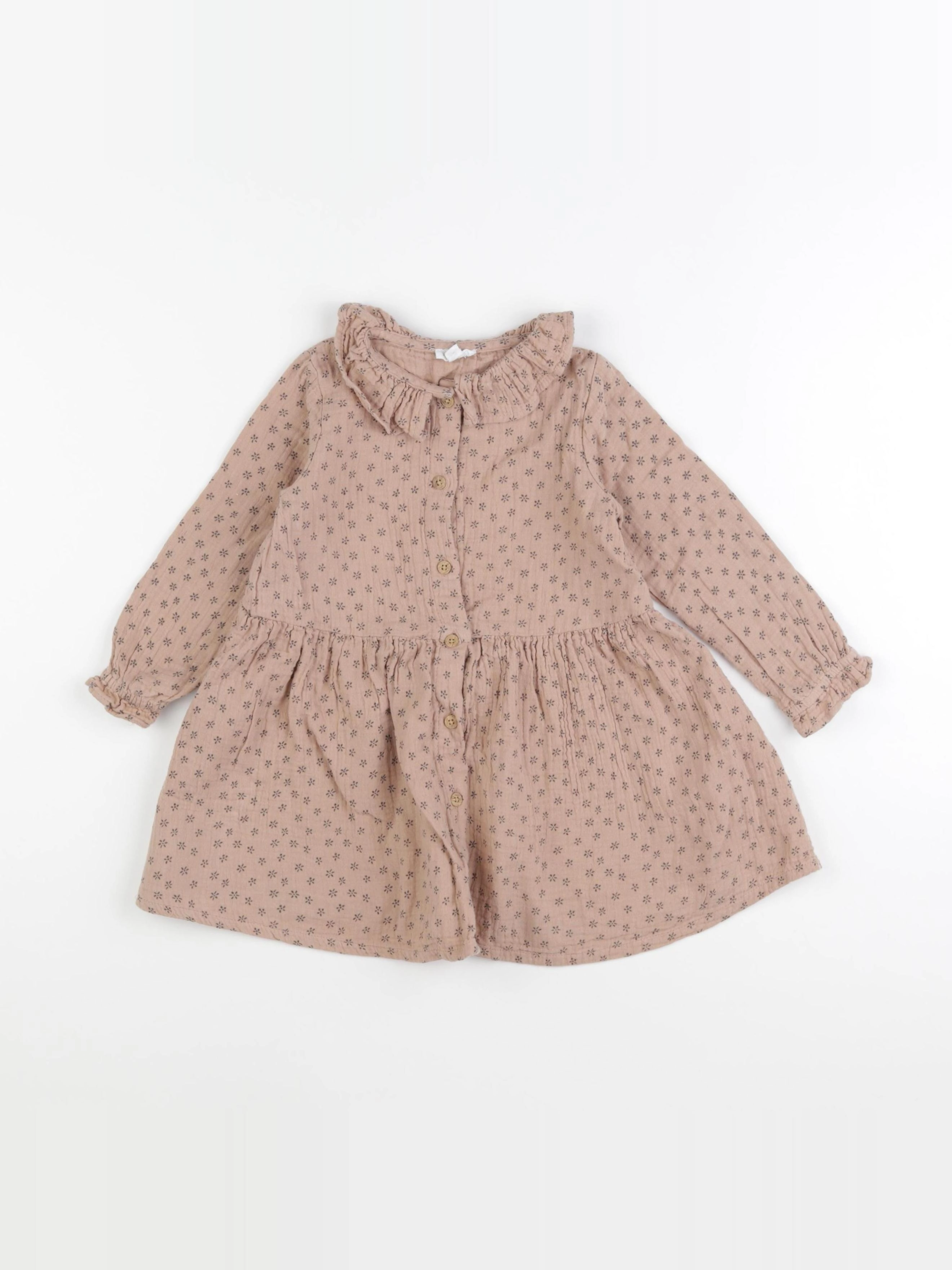 Vertbaudet - robe beige - 3 ans