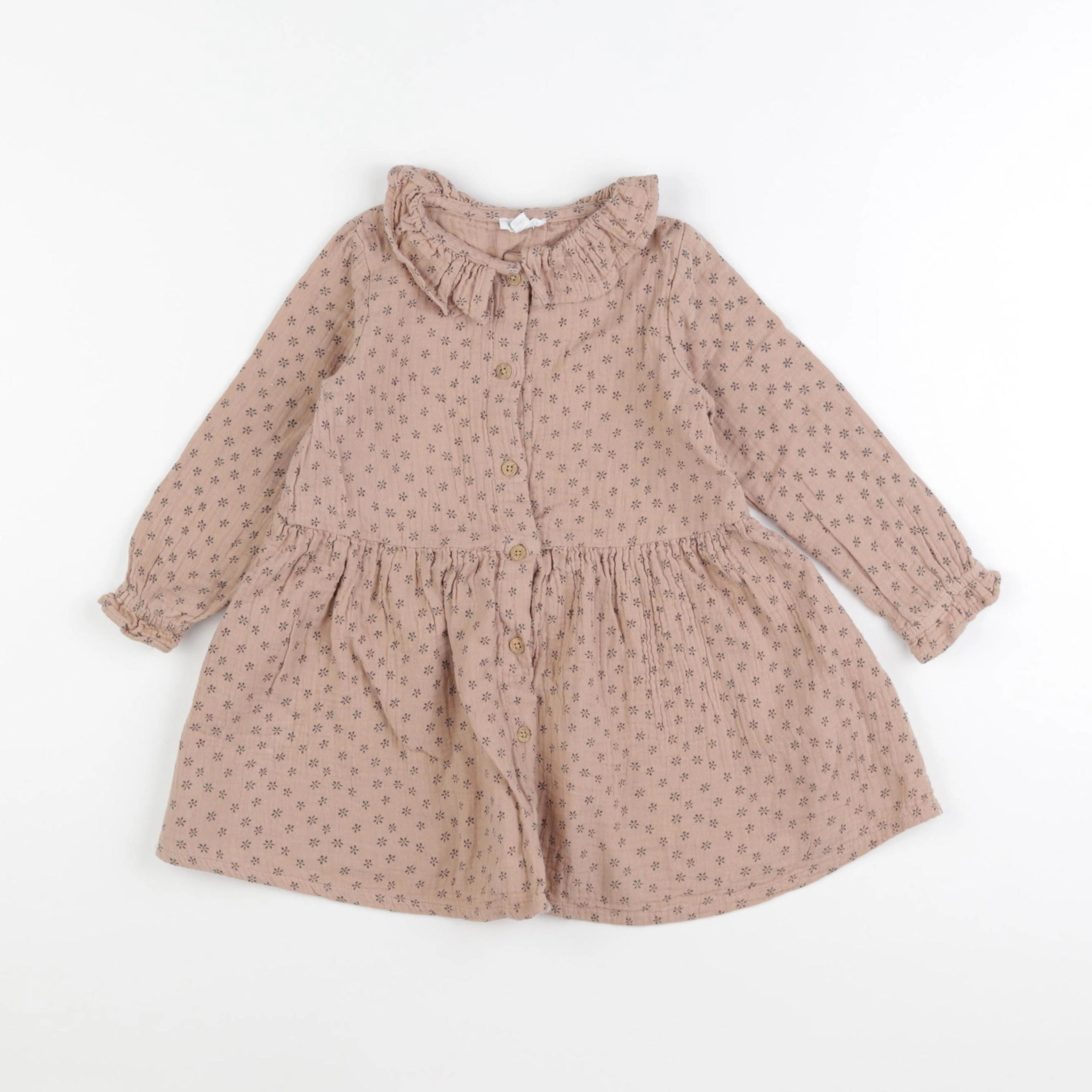 Vertbaudet - robe beige - 3 ans