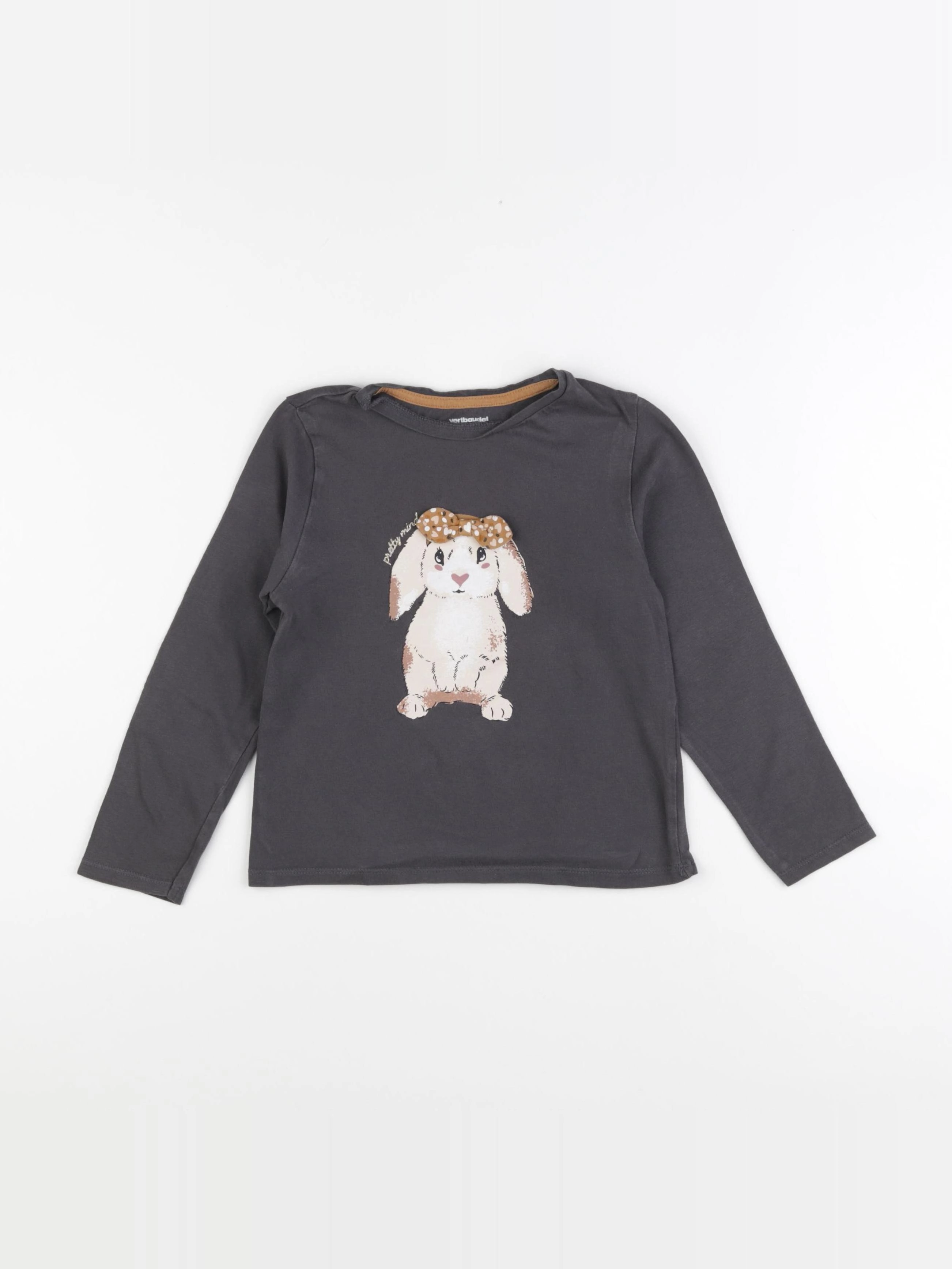Vertbaudet - tee-shirt marron - 6 ans