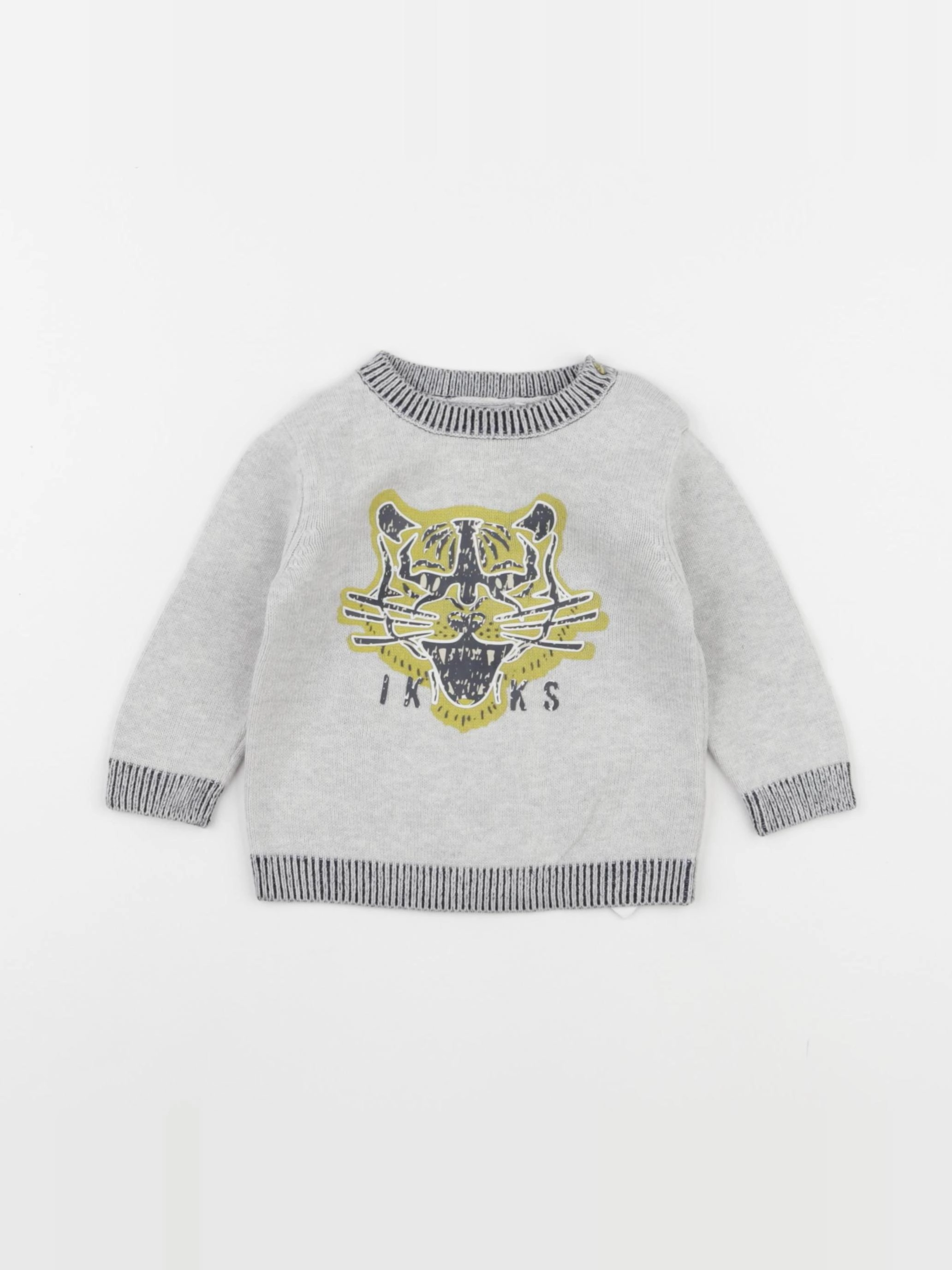 IKKS - pull gris - 6 mois