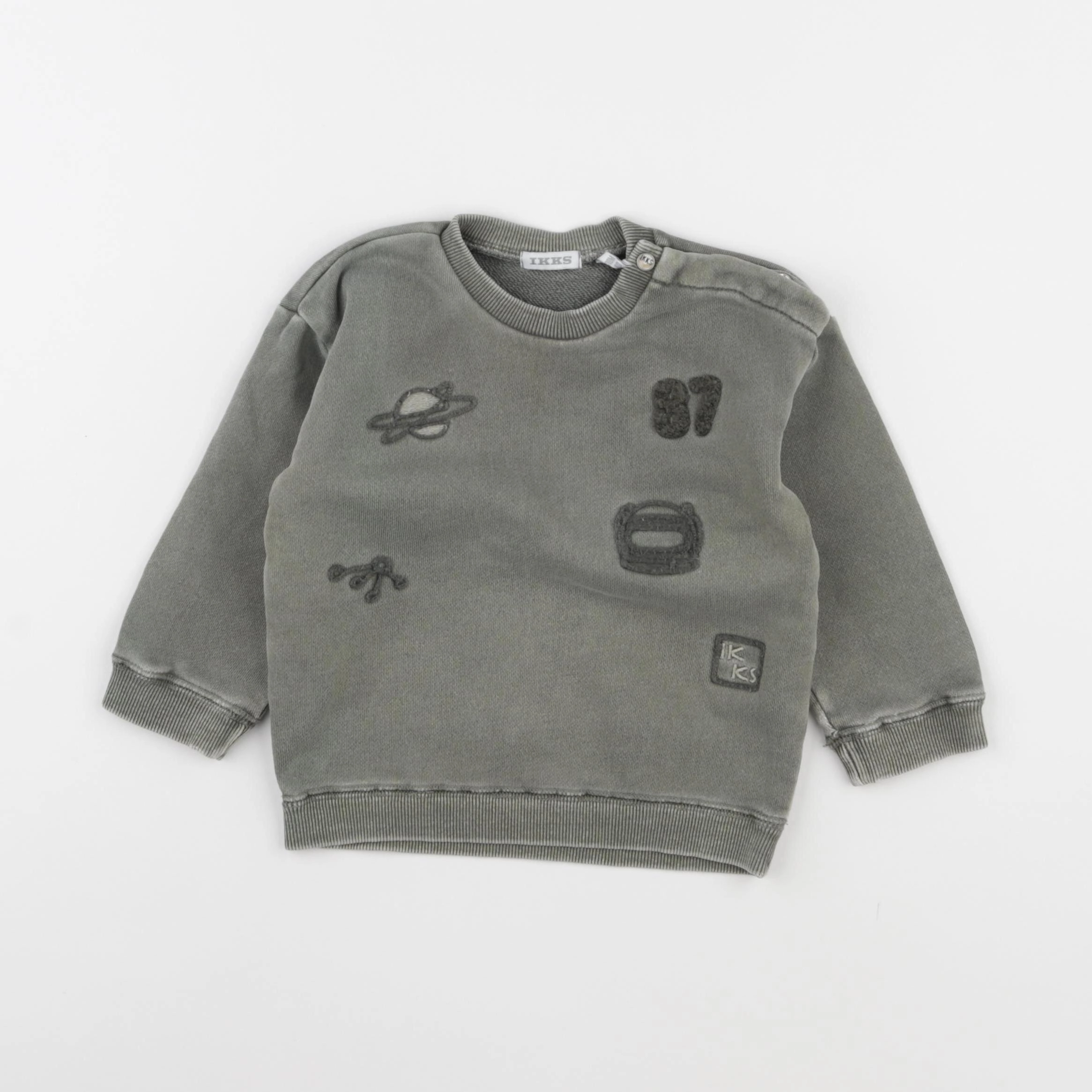 IKKS - sweat vert - 18 mois
