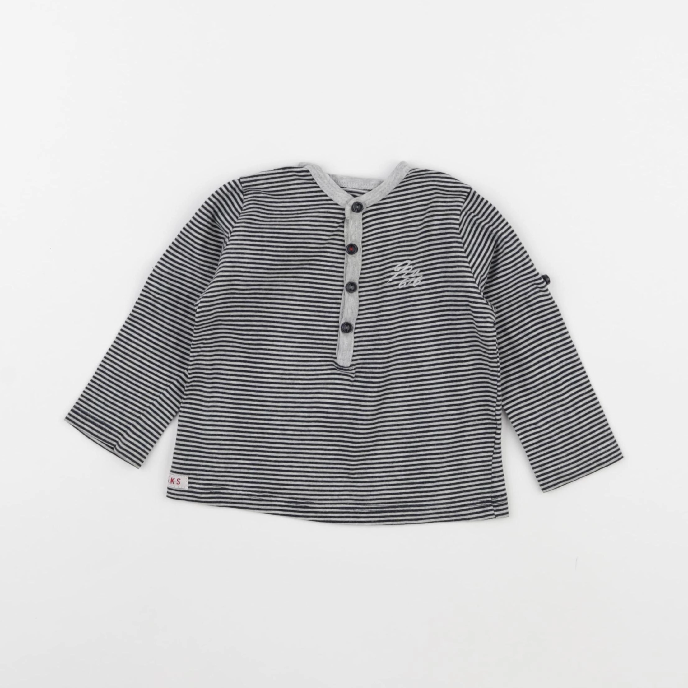 IKKS - tee-shirt gris - 6 mois