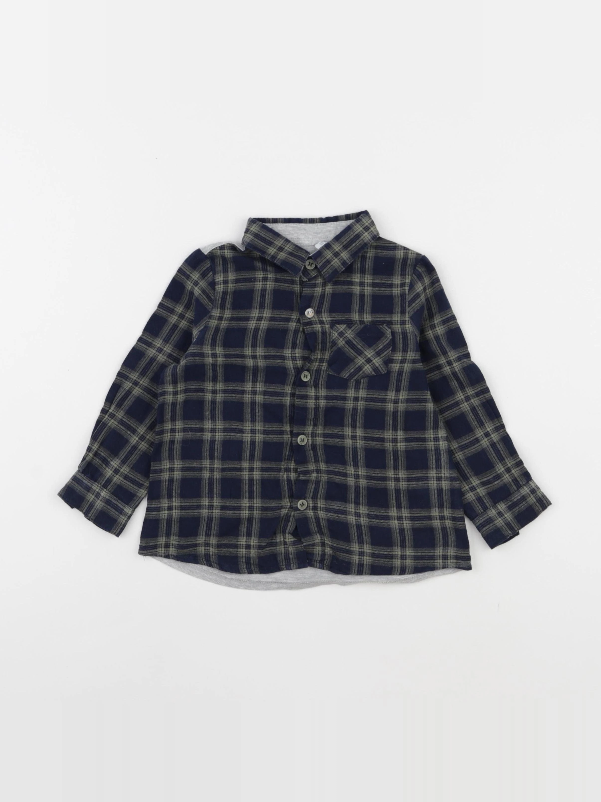 IKKS - chemise bleu, vert - 18 mois