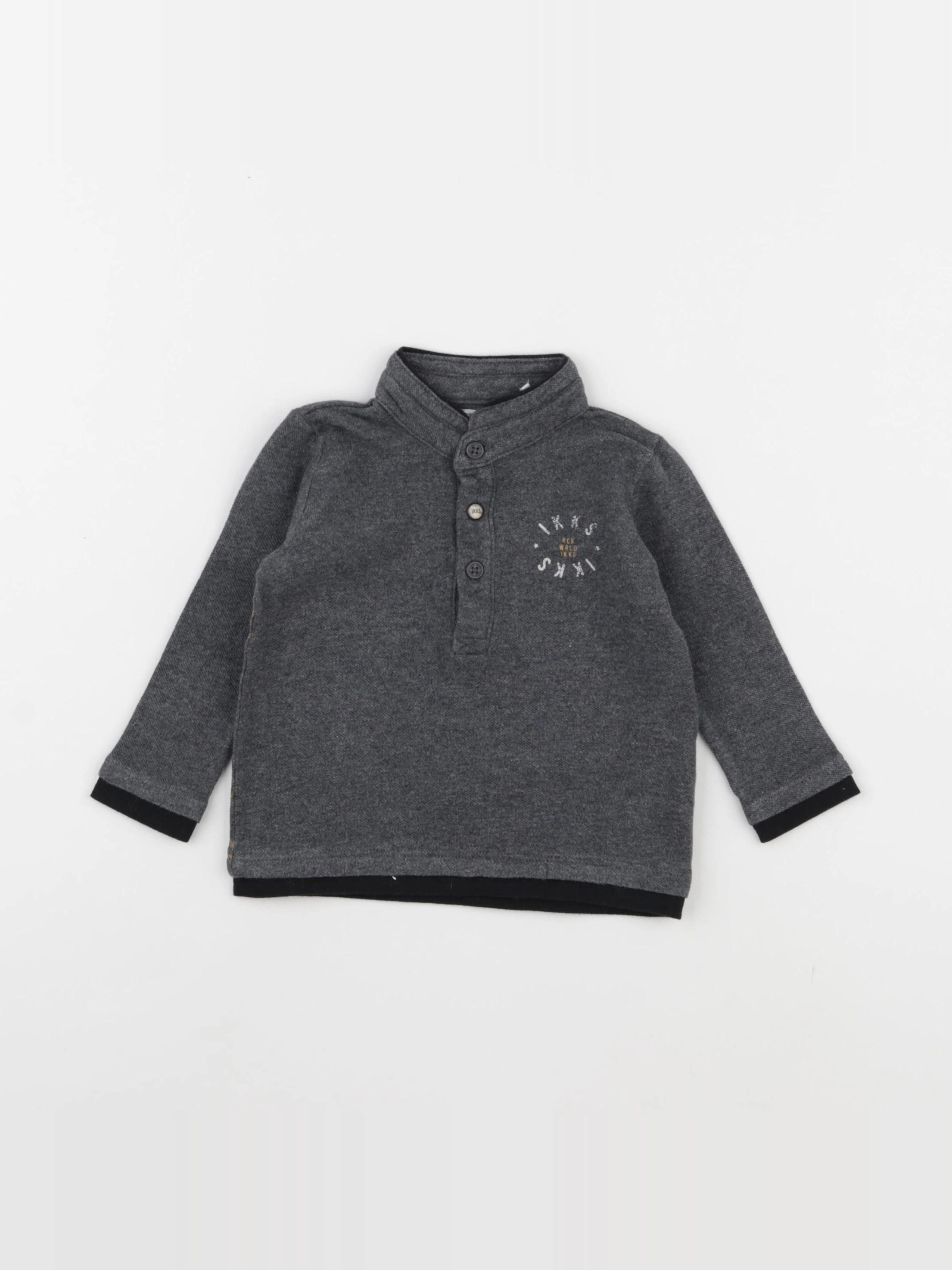 IKKS - polo gris - 6 mois