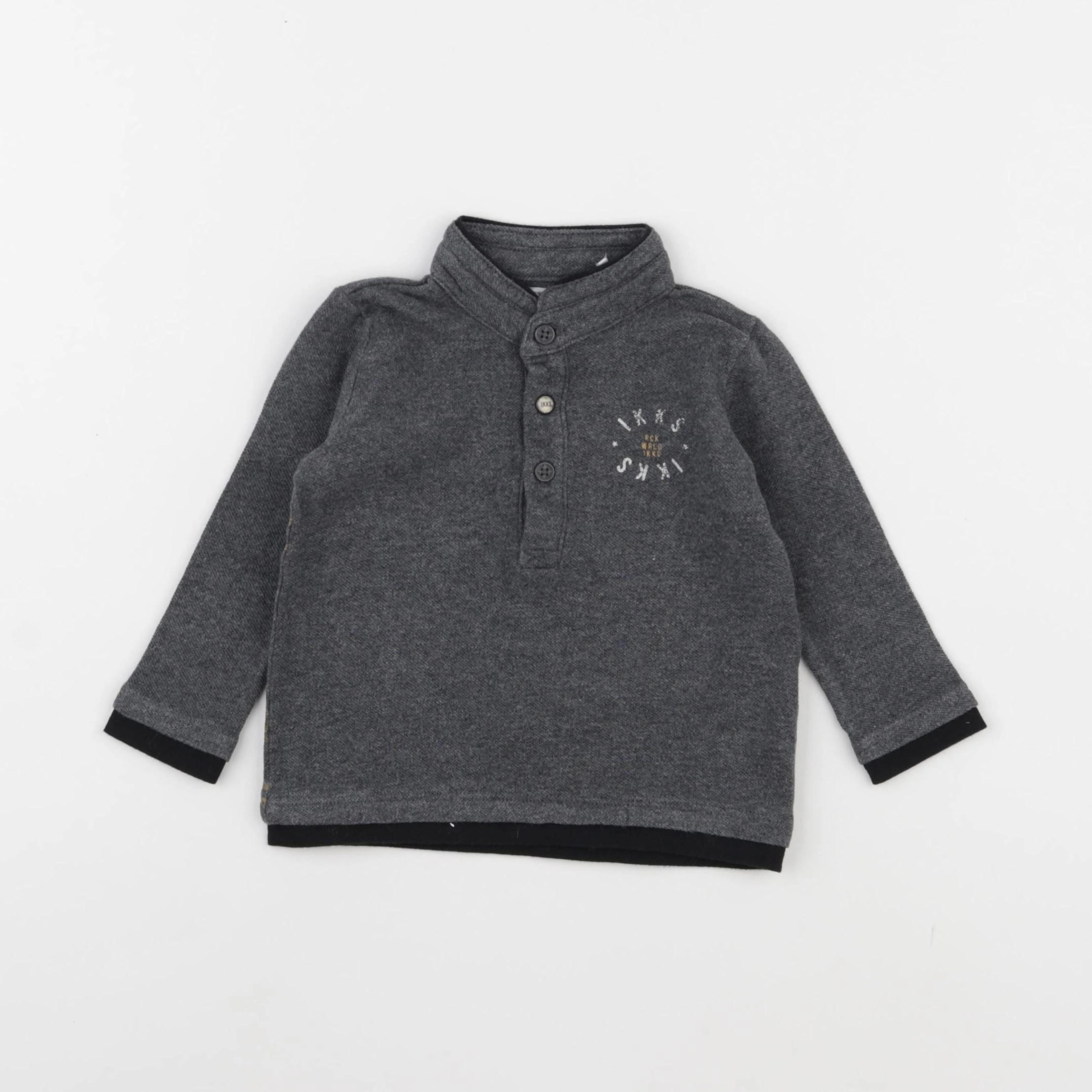 IKKS - polo gris - 6 mois