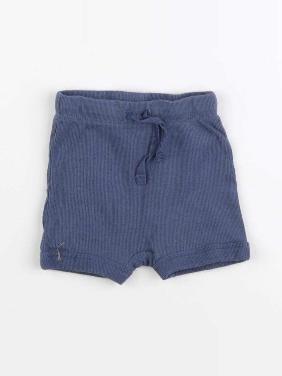 H&M - short bleu - 3 mois
