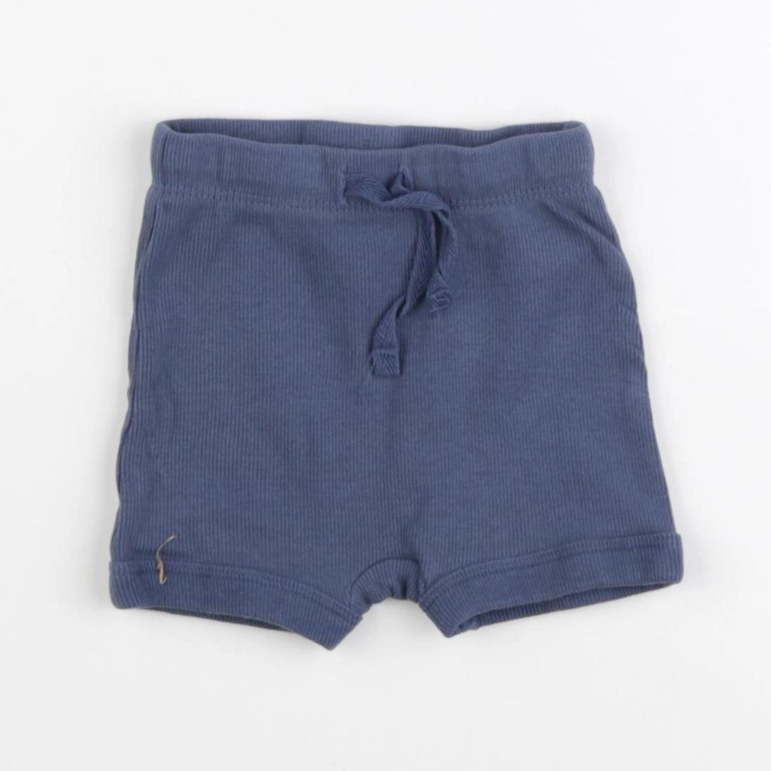 H&M - short bleu - 3 mois