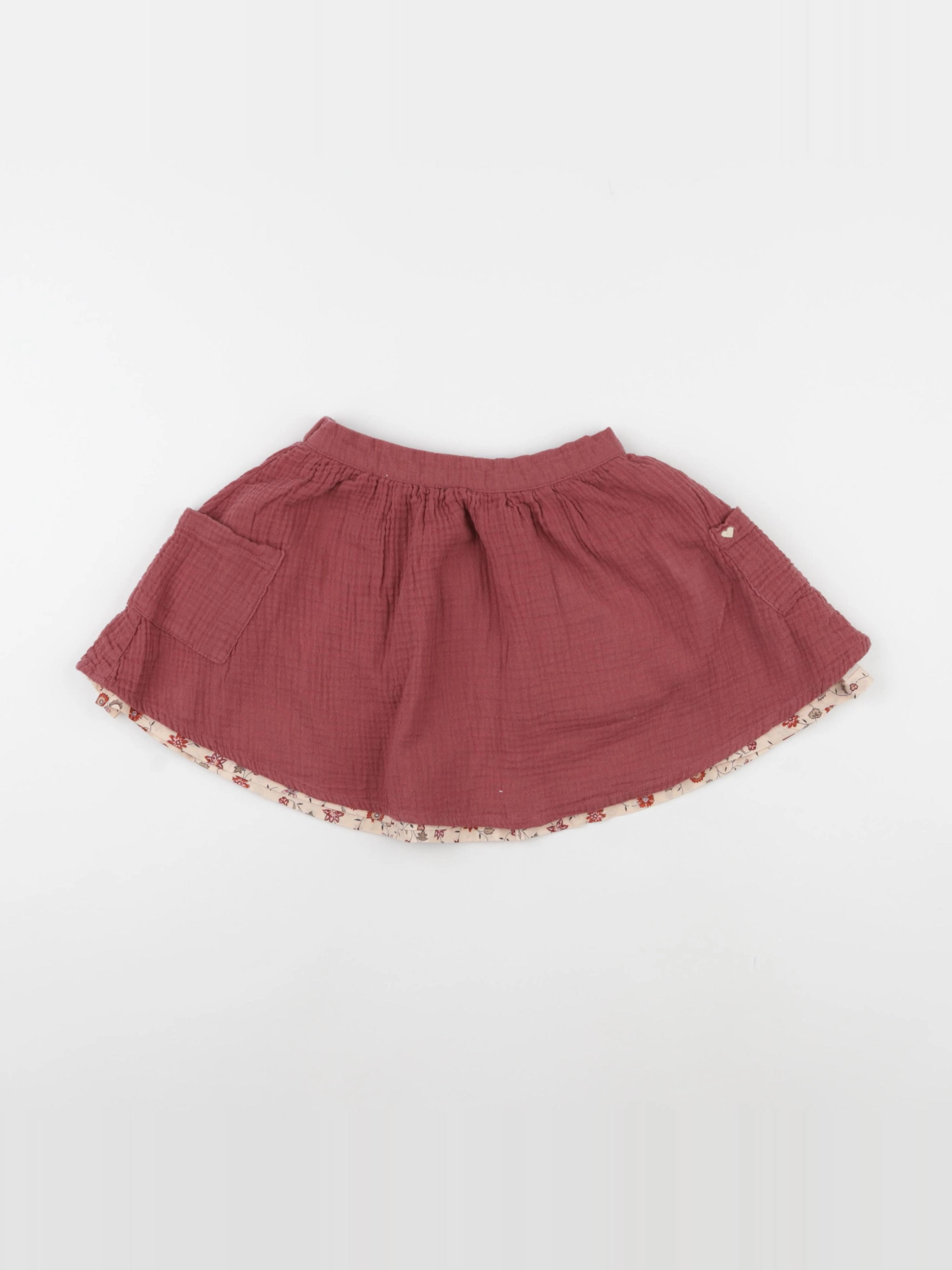 Vertbaudet - jupe rouge - 8 ans