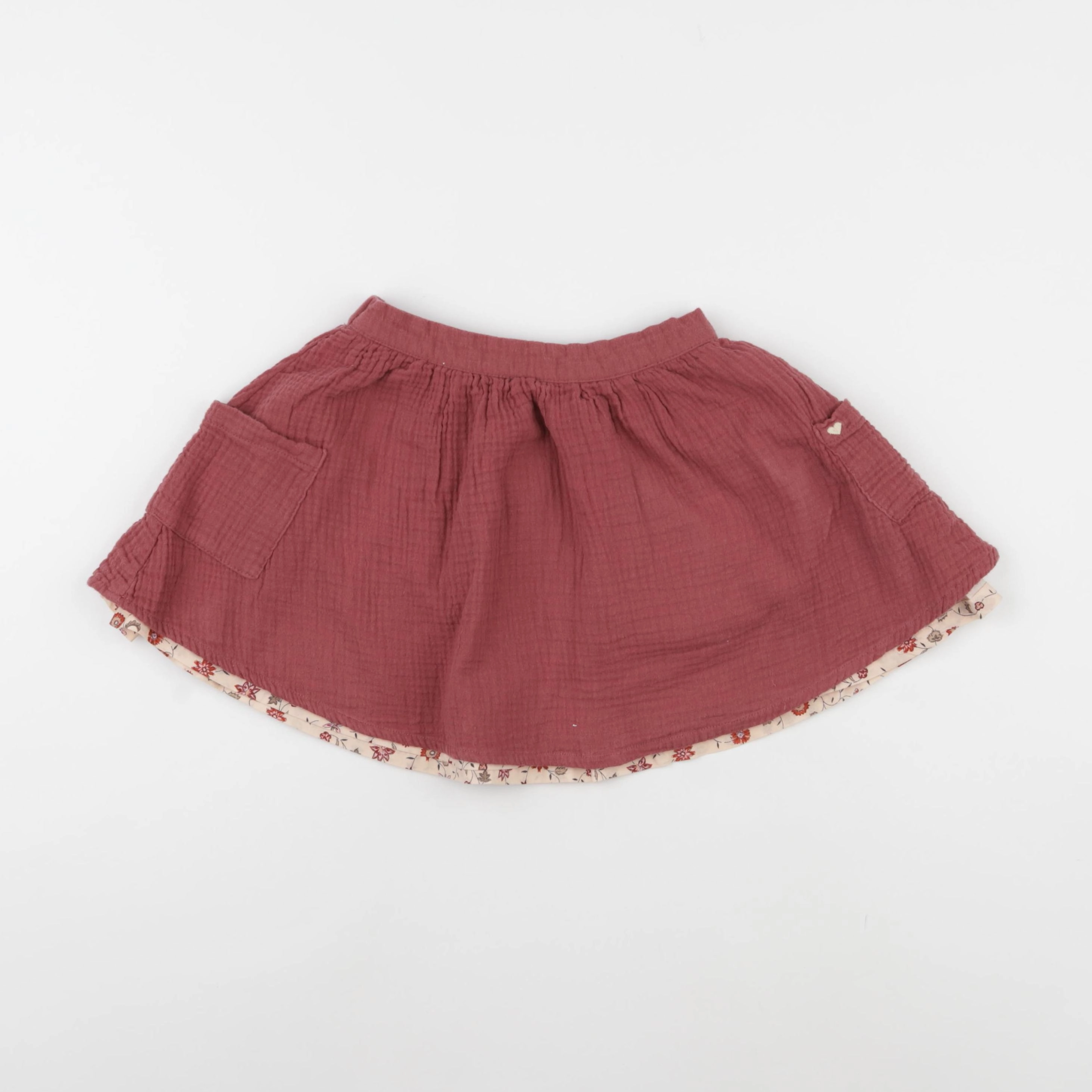 Vertbaudet - jupe rouge - 8 ans