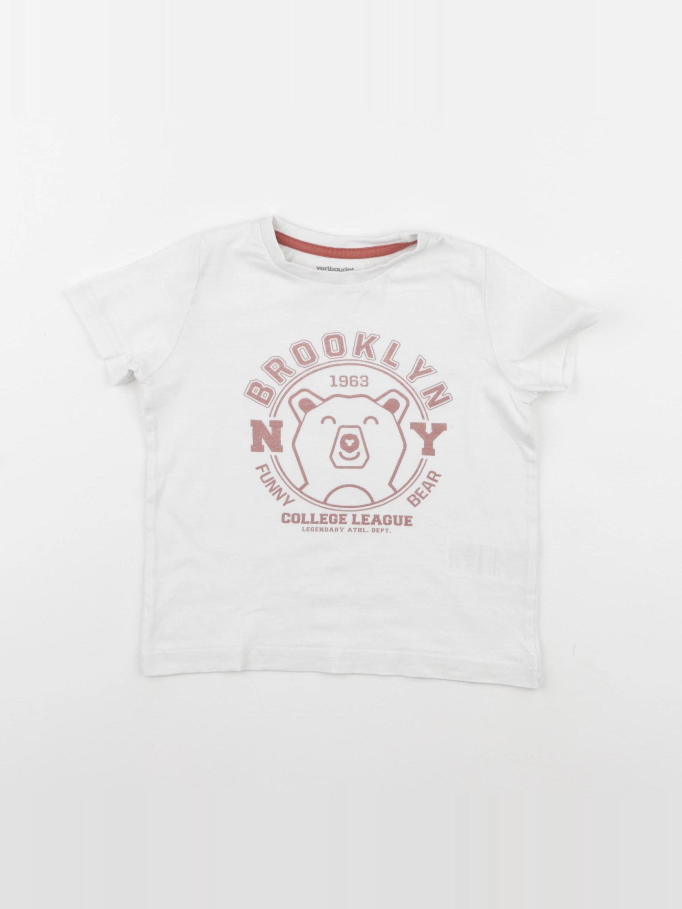 Vertbaudet - tee-shirt blanc - 3 ans