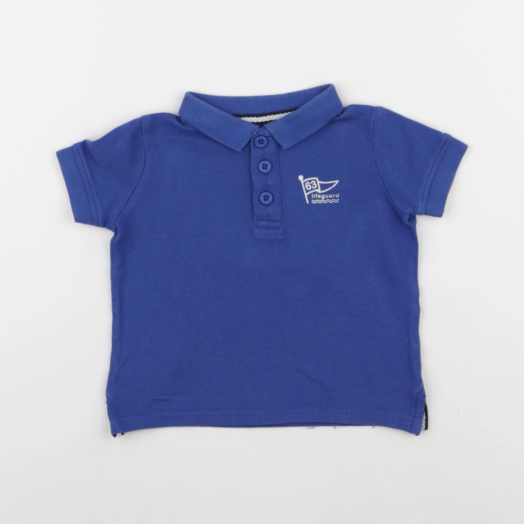 Vertbaudet - polo bleu - 2 ans