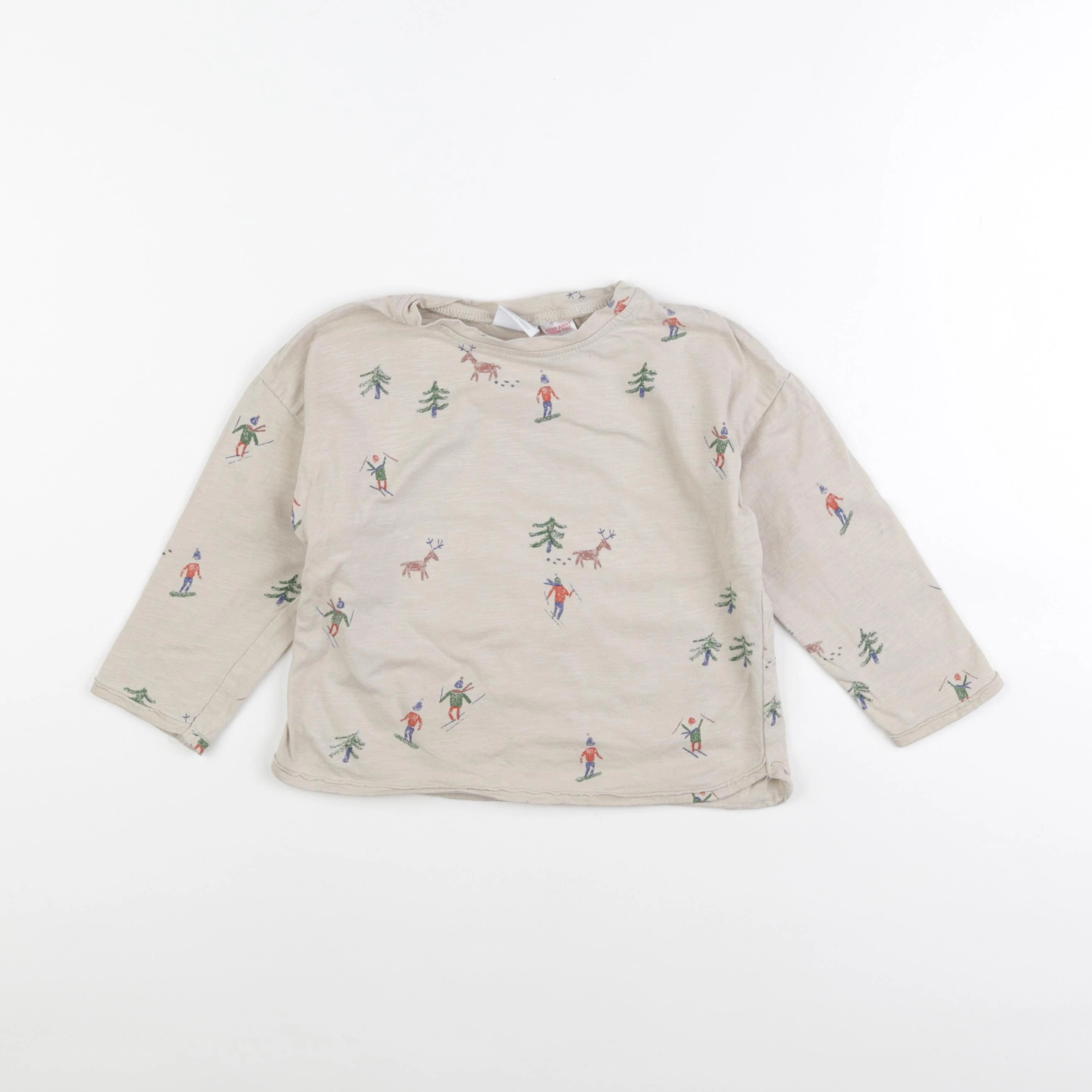 Zara - tee-shirt marron - 18/24 mois