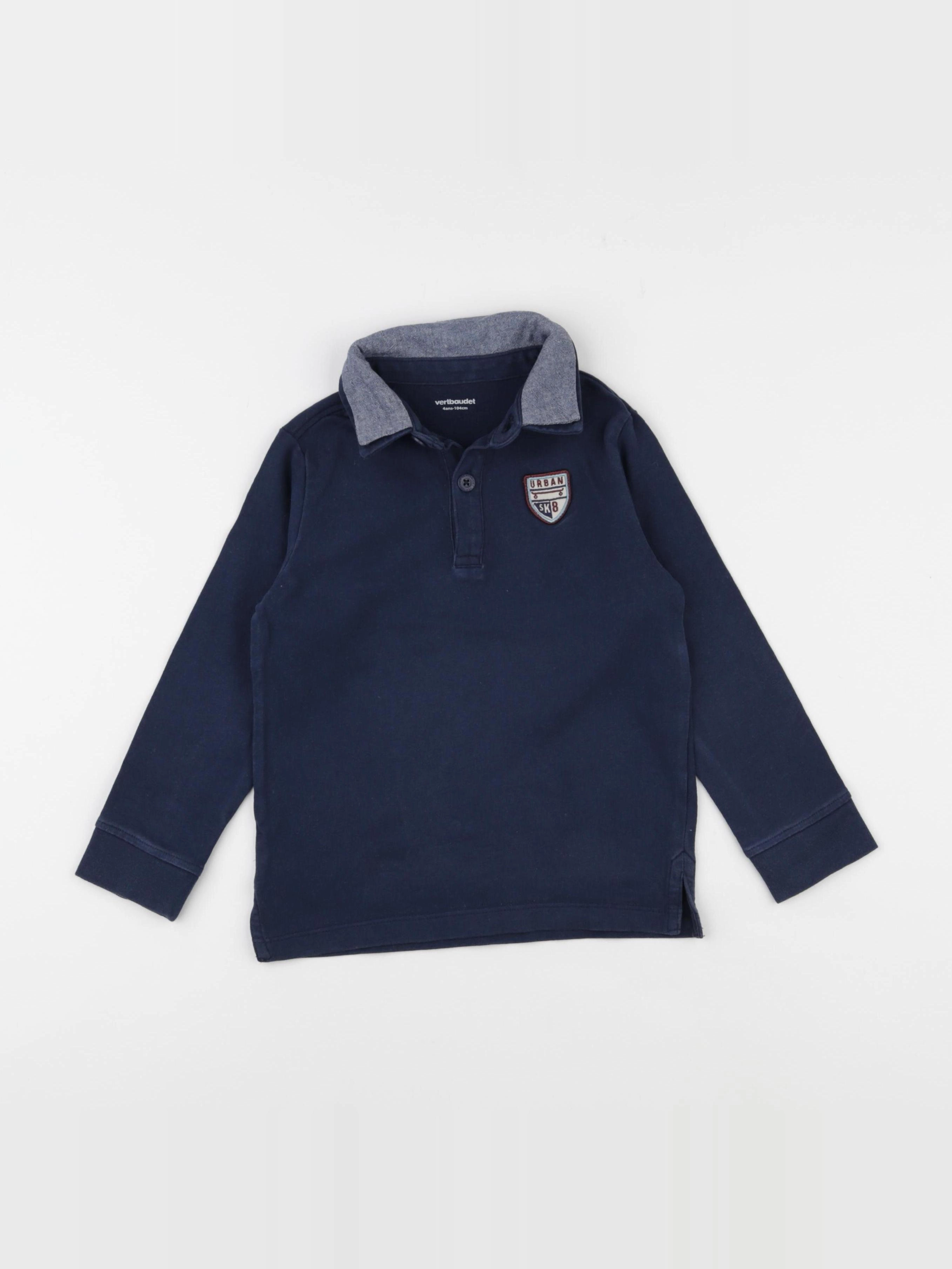 Vertbaudet - tee-shirt bleu - 4 ans