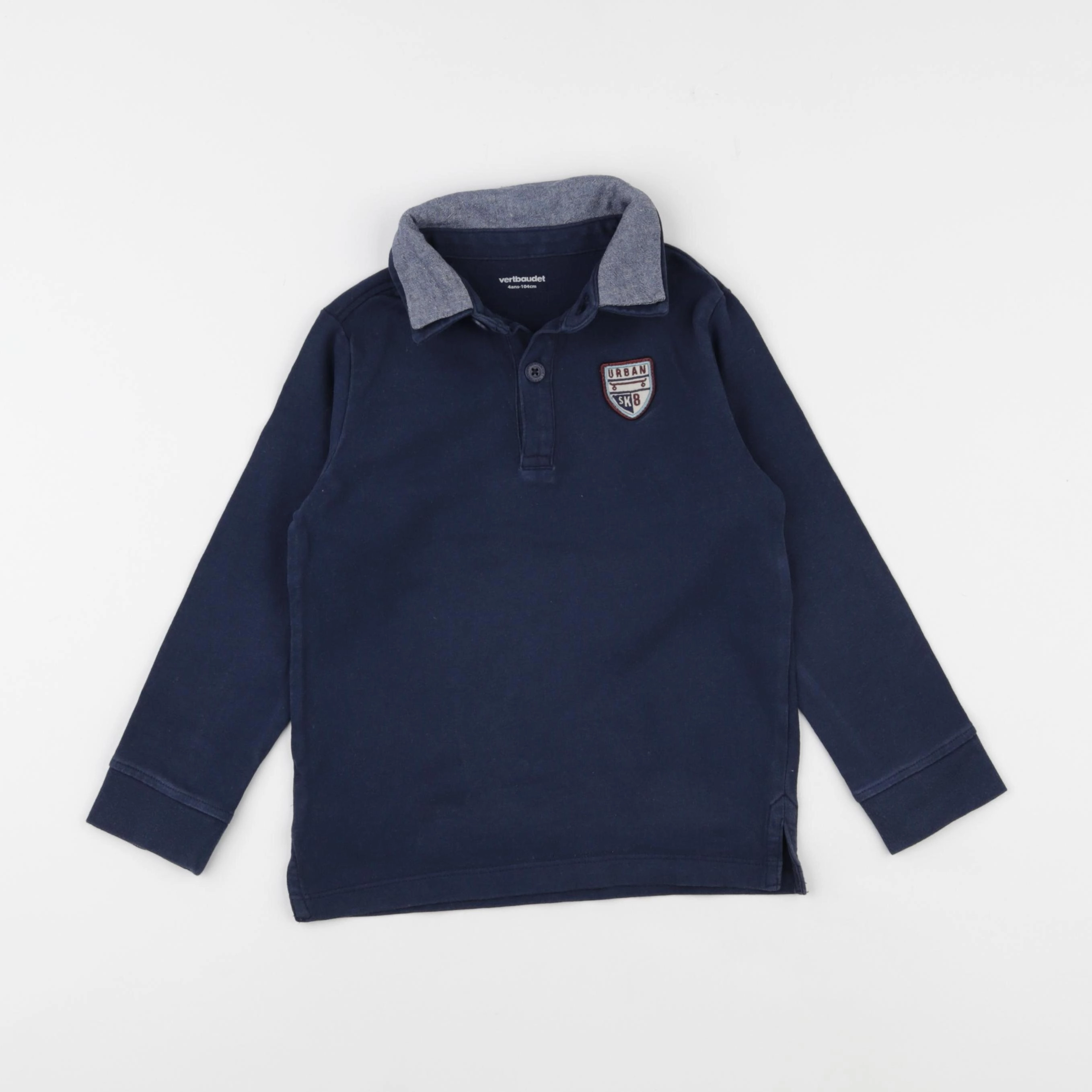 Vertbaudet - tee-shirt bleu - 4 ans