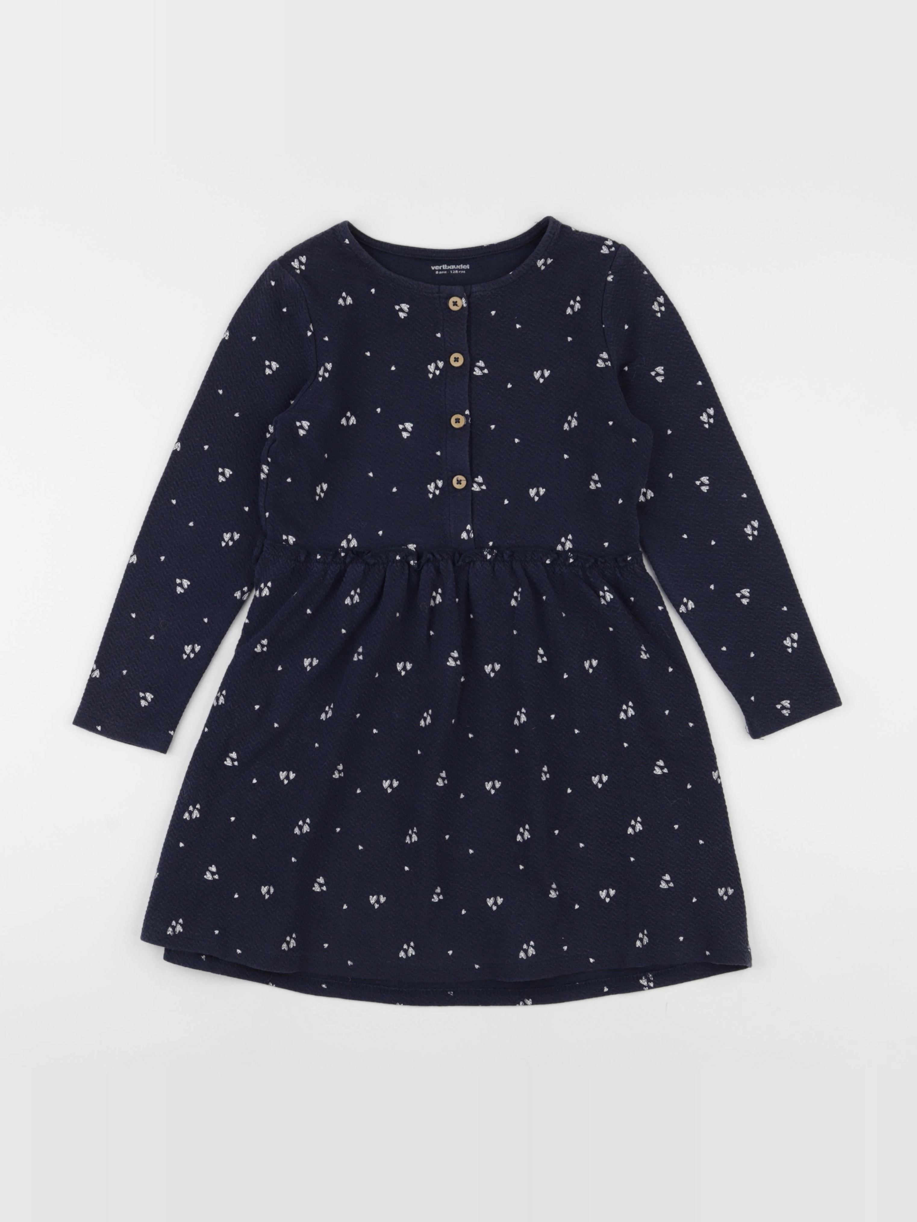 Vertbaudet - robe bleu - 8 ans