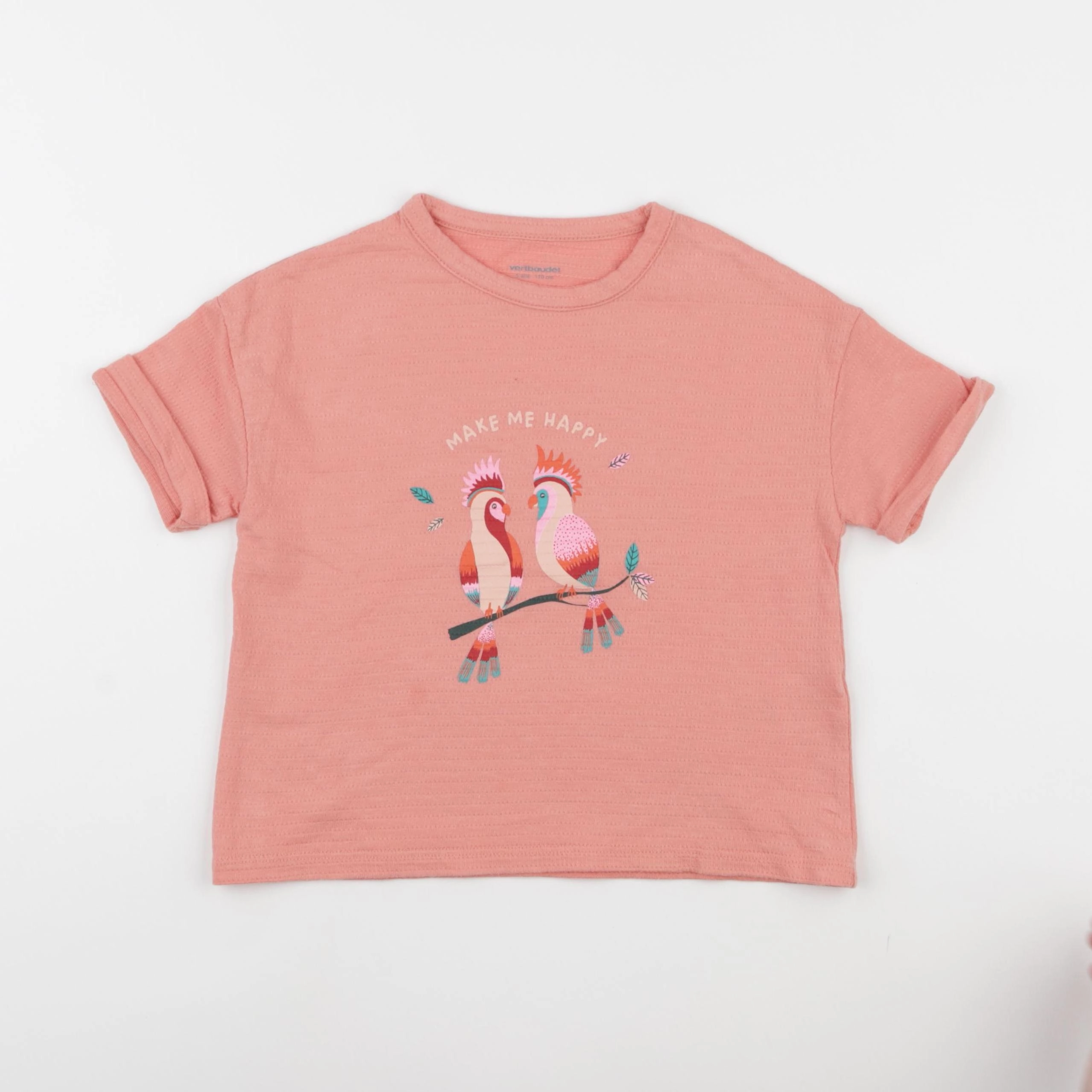 Vertbaudet - tee-shirt rose - 5 ans