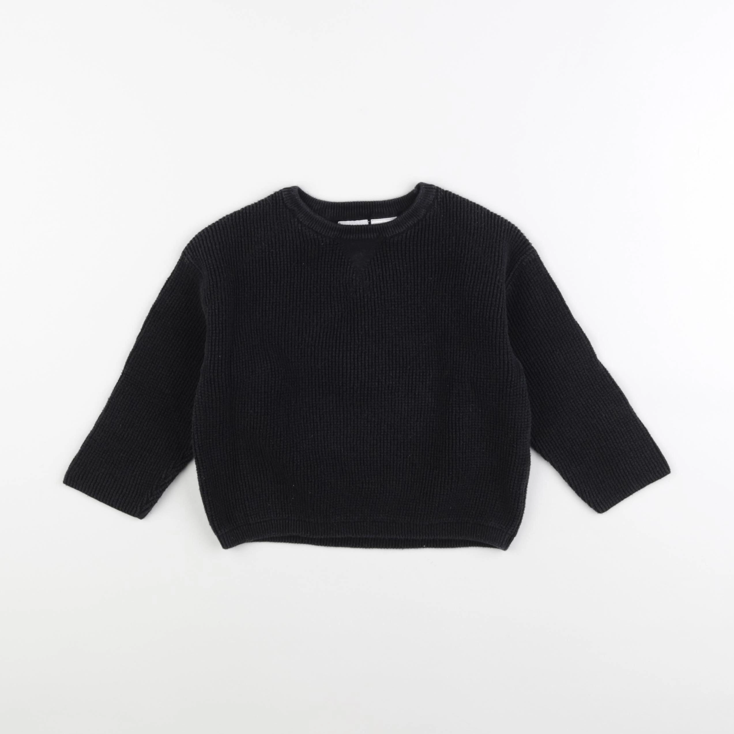 Zara - pull noir - 18/24 mois