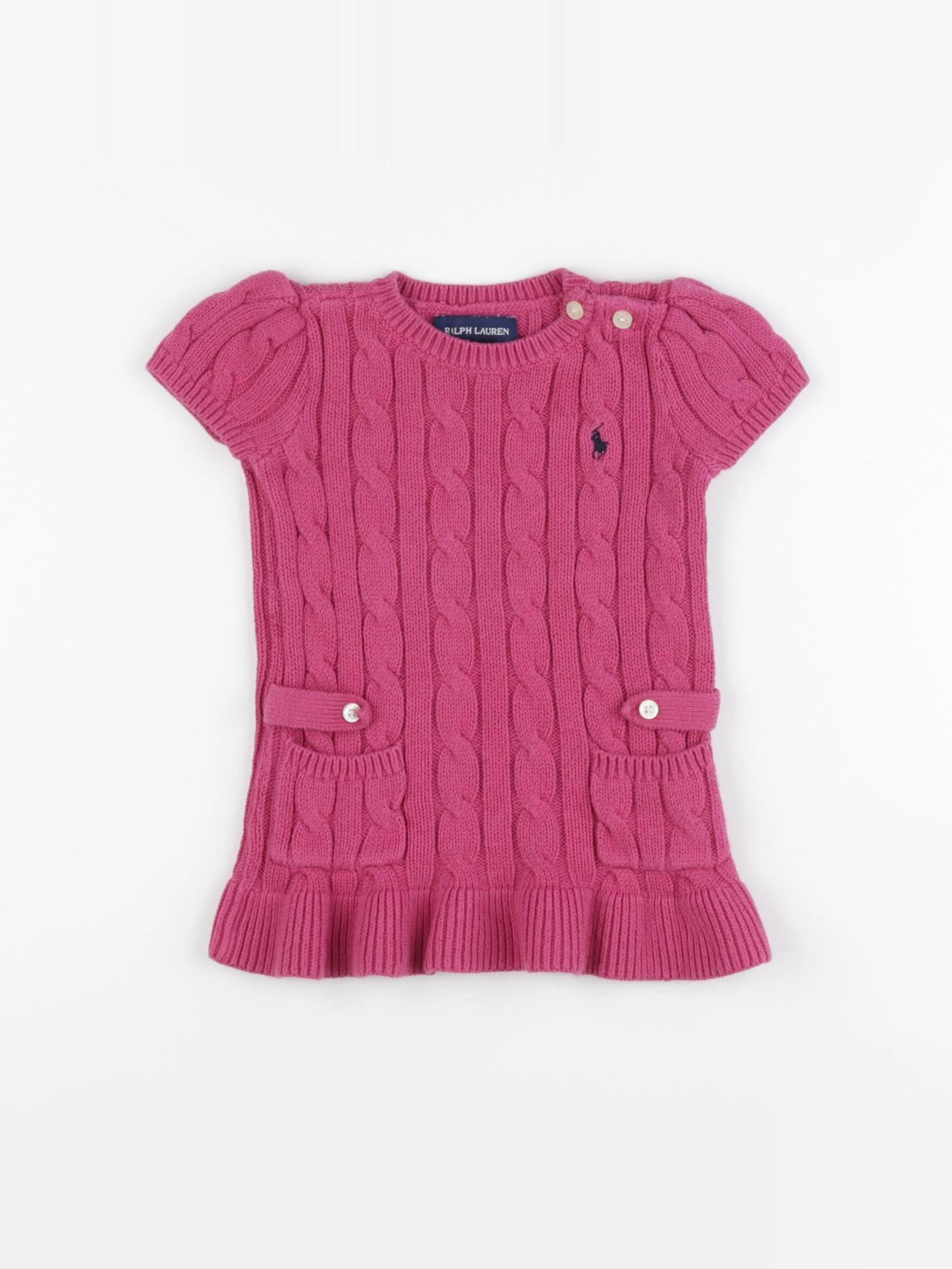 Ralph Lauren - robe rose - 12 mois