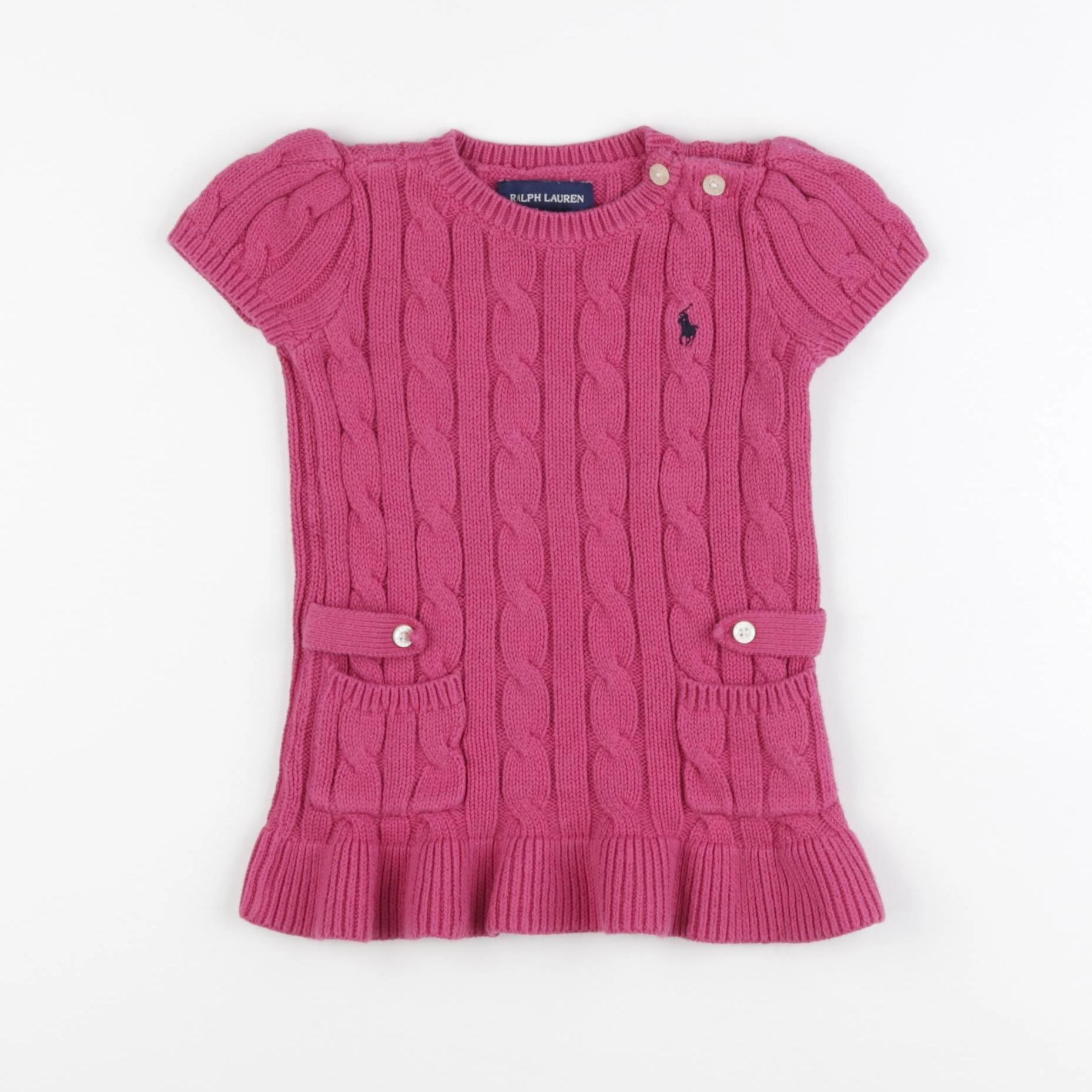 Ralph Lauren - robe rose - 12 mois