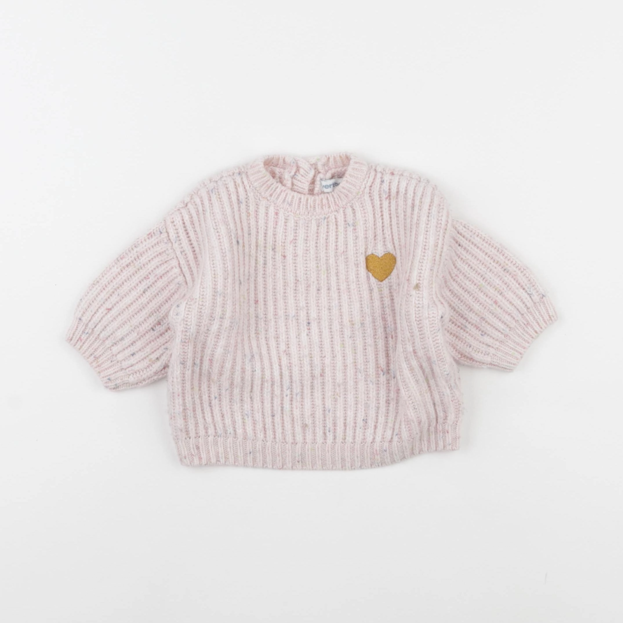 Vertbaudet - pull rose - 3 mois