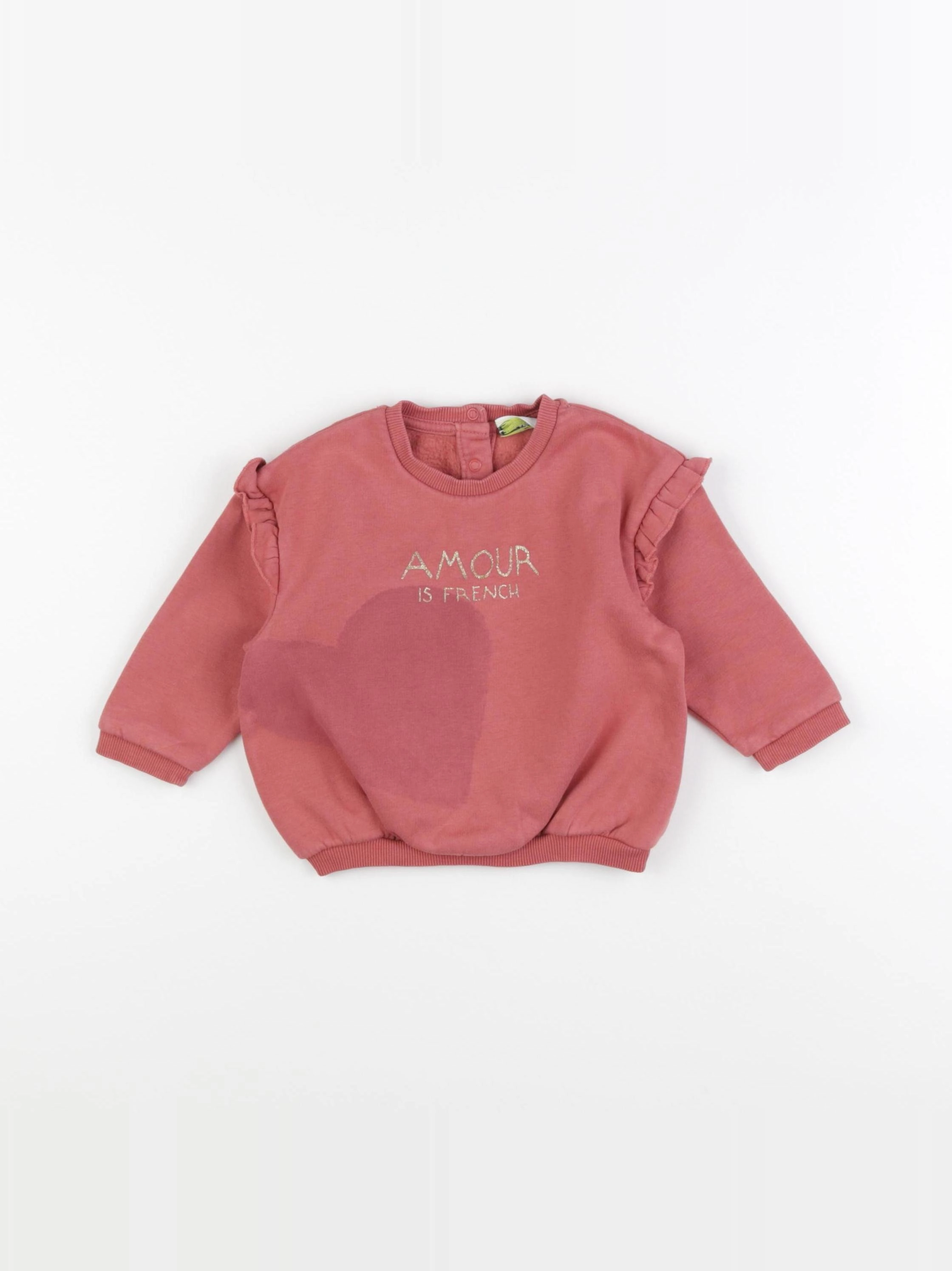 Tape à l'oeil - sweat rose - 12 mois