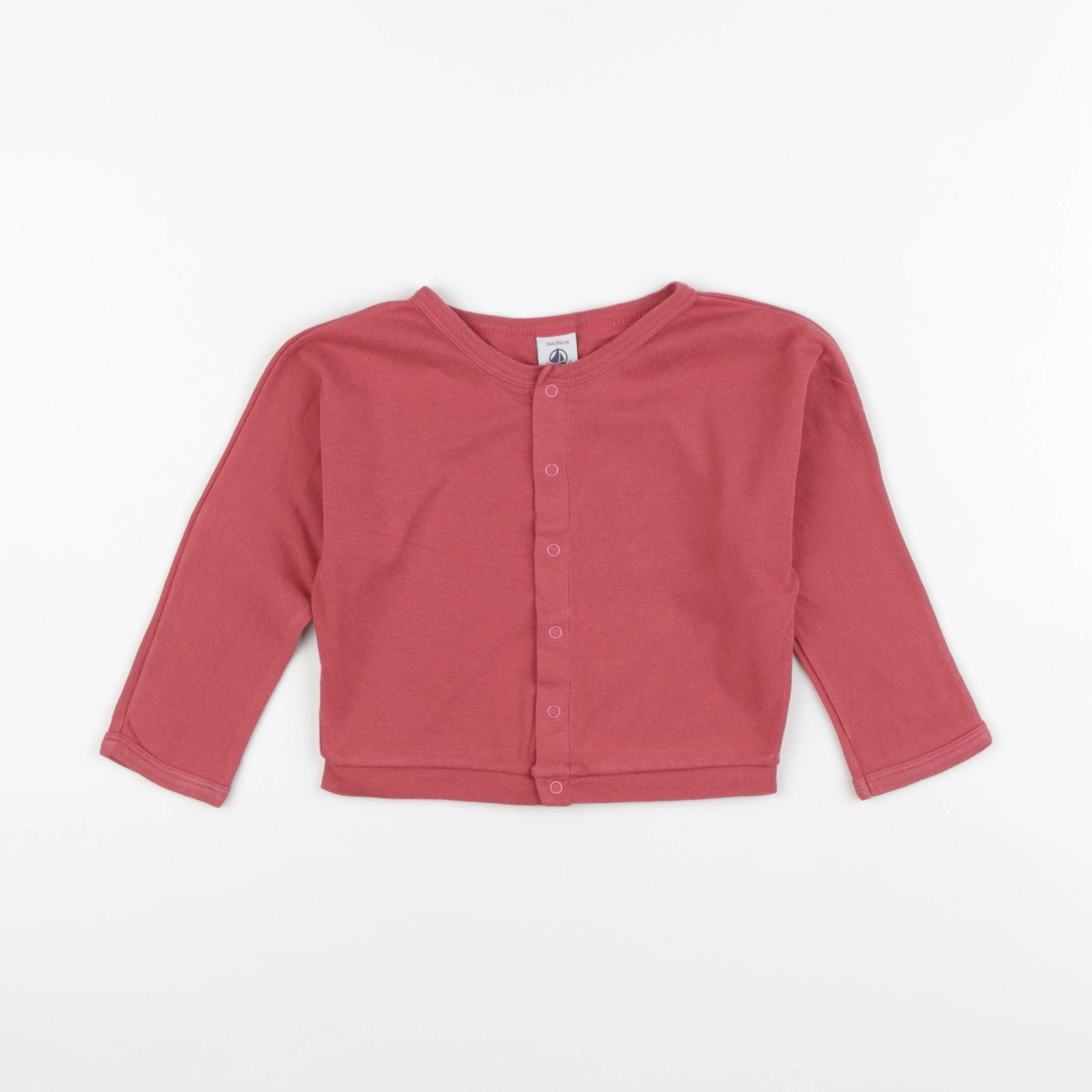Petit Bateau - tee-shirt rose - 24 mois