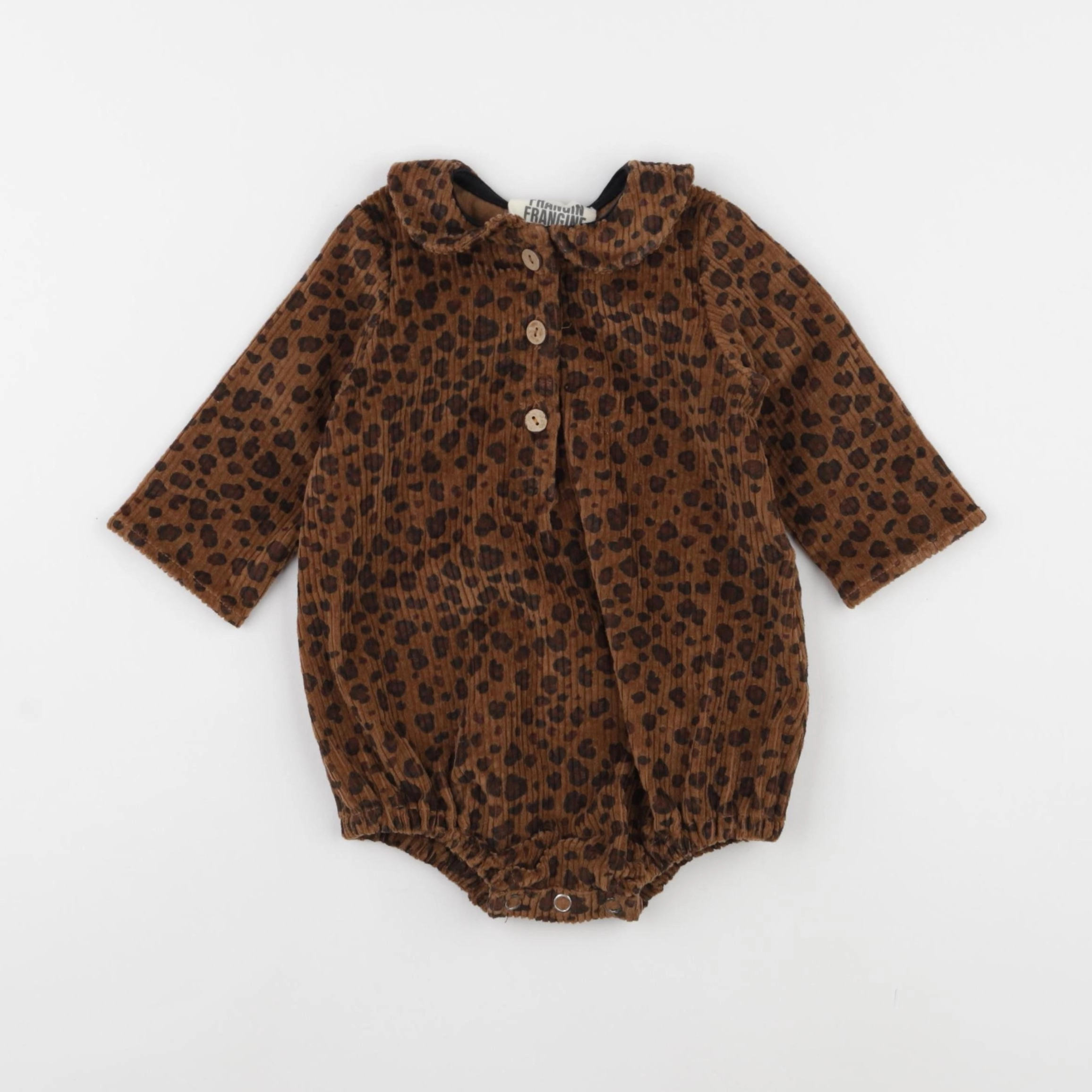 Frangin Frangine - combinaison marron - 3 mois